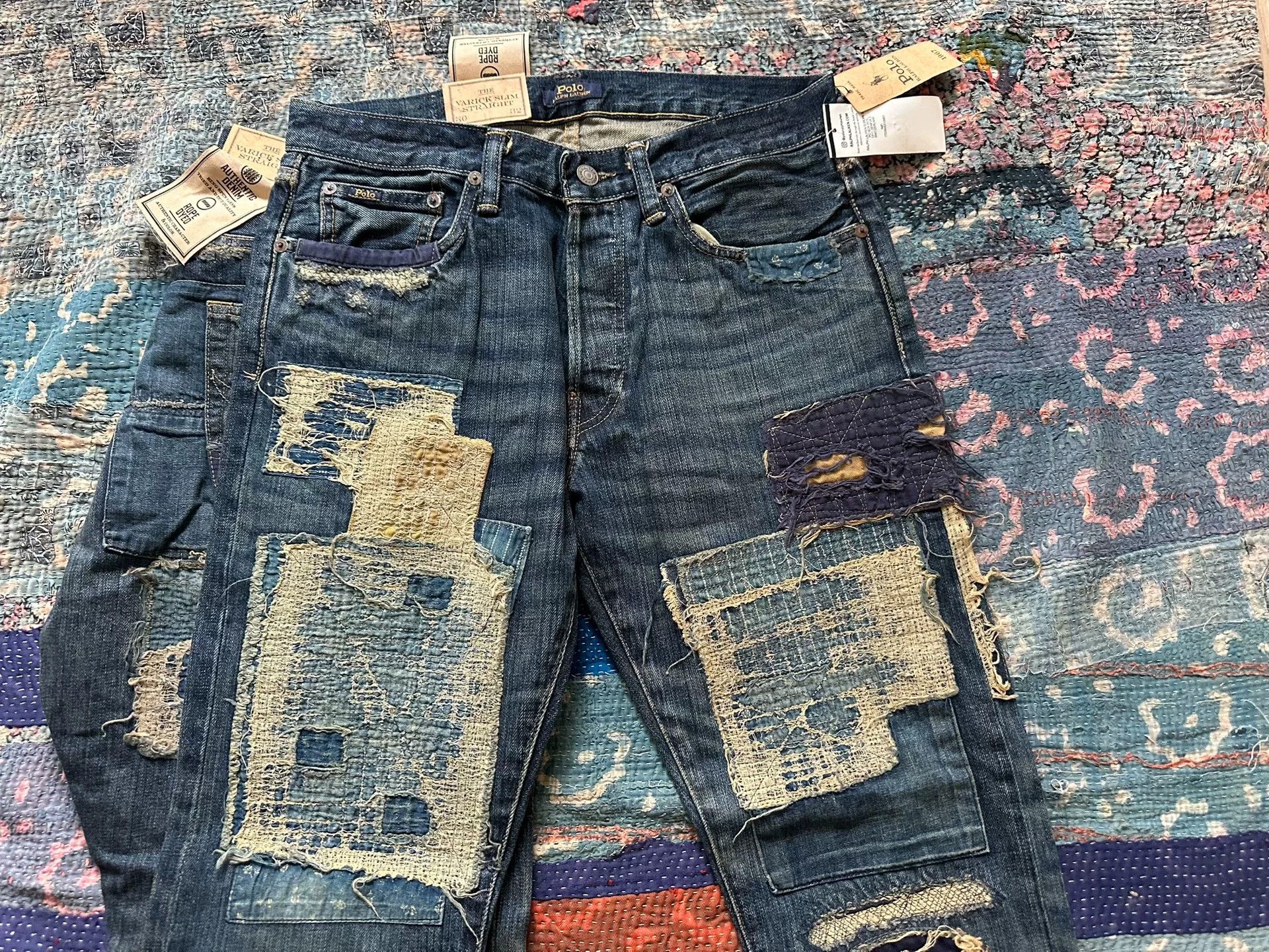 RRL Ralph Lauren ralph lauren boro distressed denim jeans Size US 30 / EU 46 - 2 Thumbnail