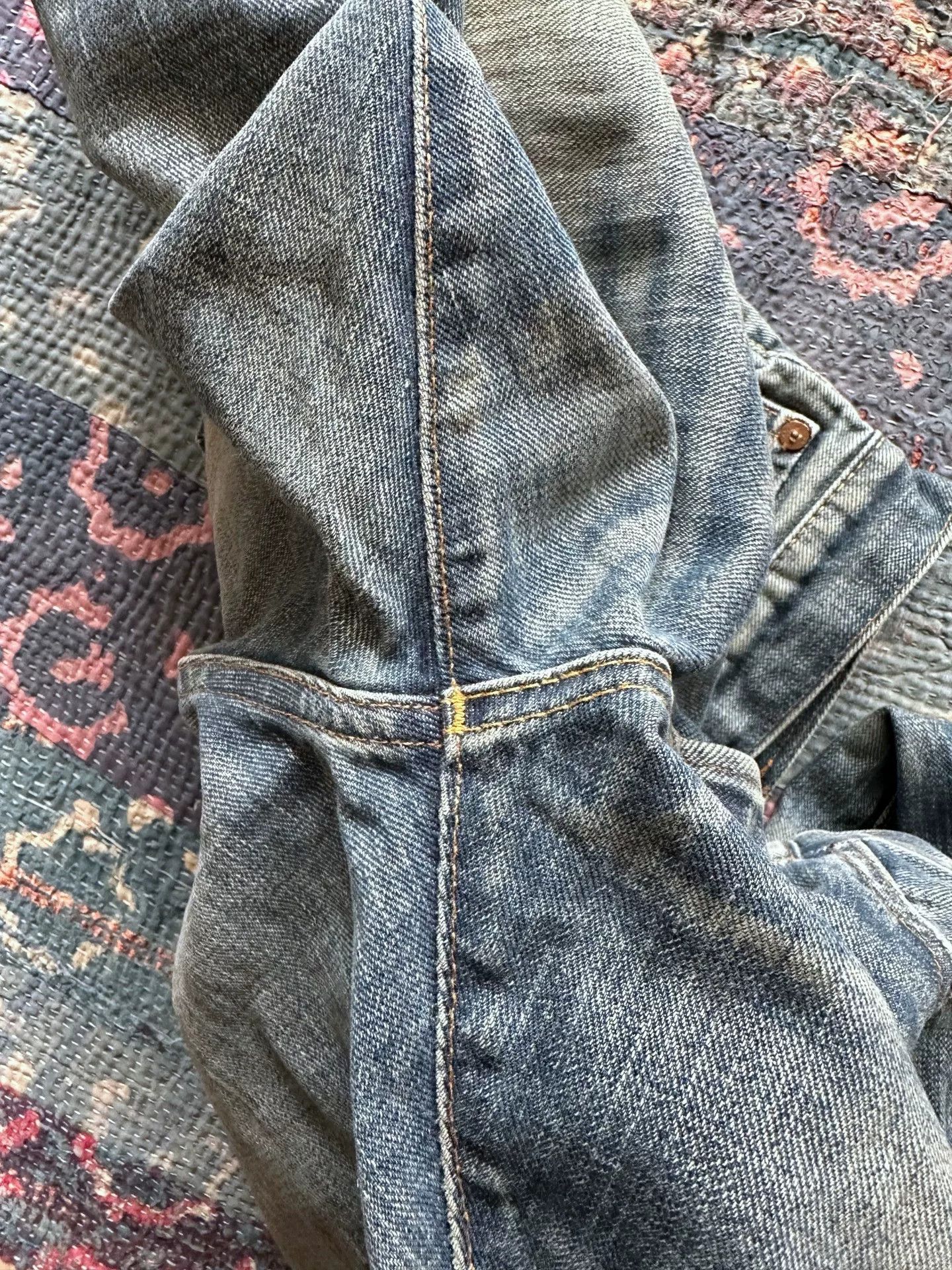 RRL Ralph Lauren rrl distressed vintage wash denim pants Size US 31 - 6 Thumbnail