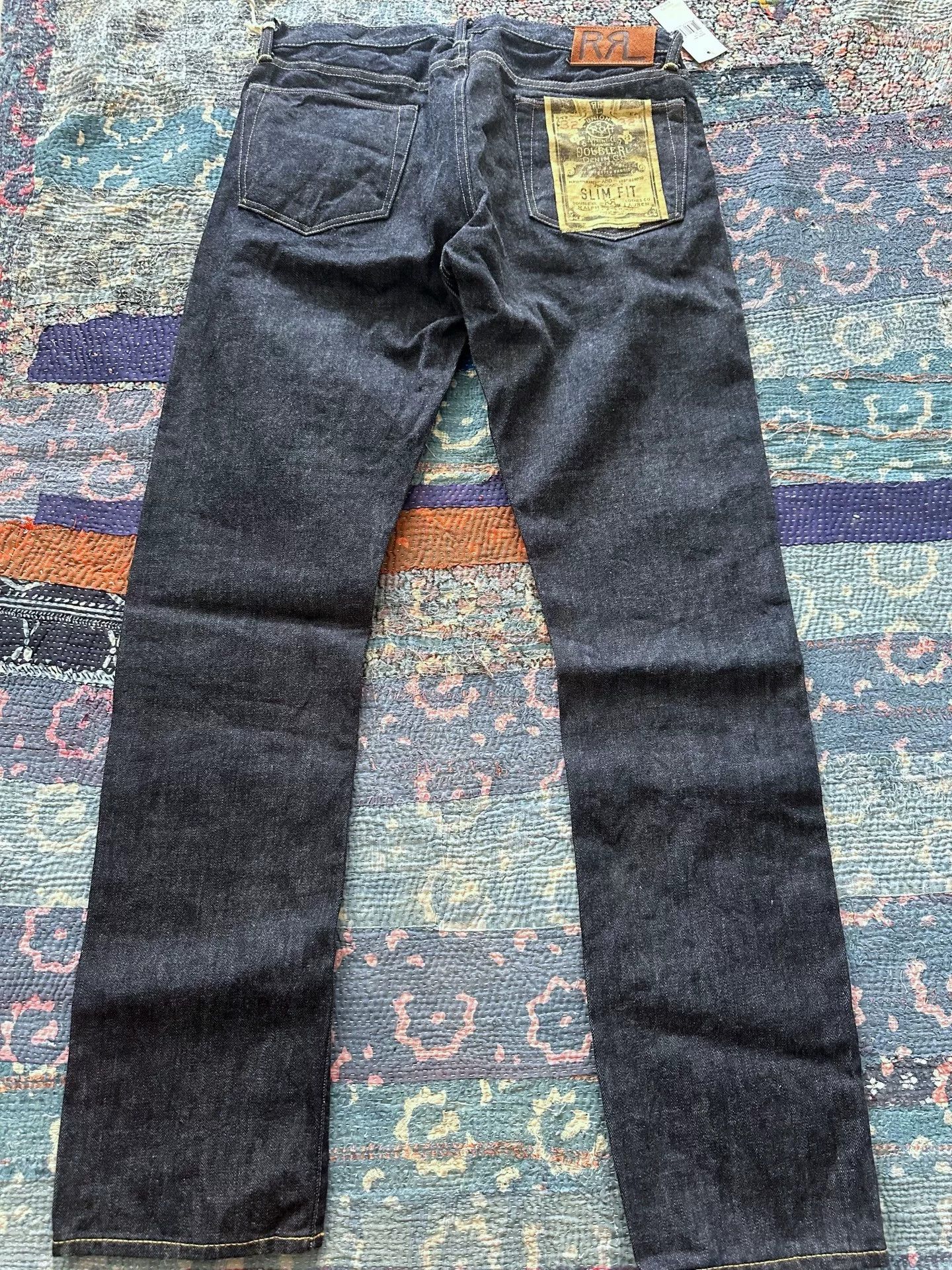 RRL Ralph Lauren rrl slim fit black denim jeans Size US 32 / EU 48 - 2 Thumbnail