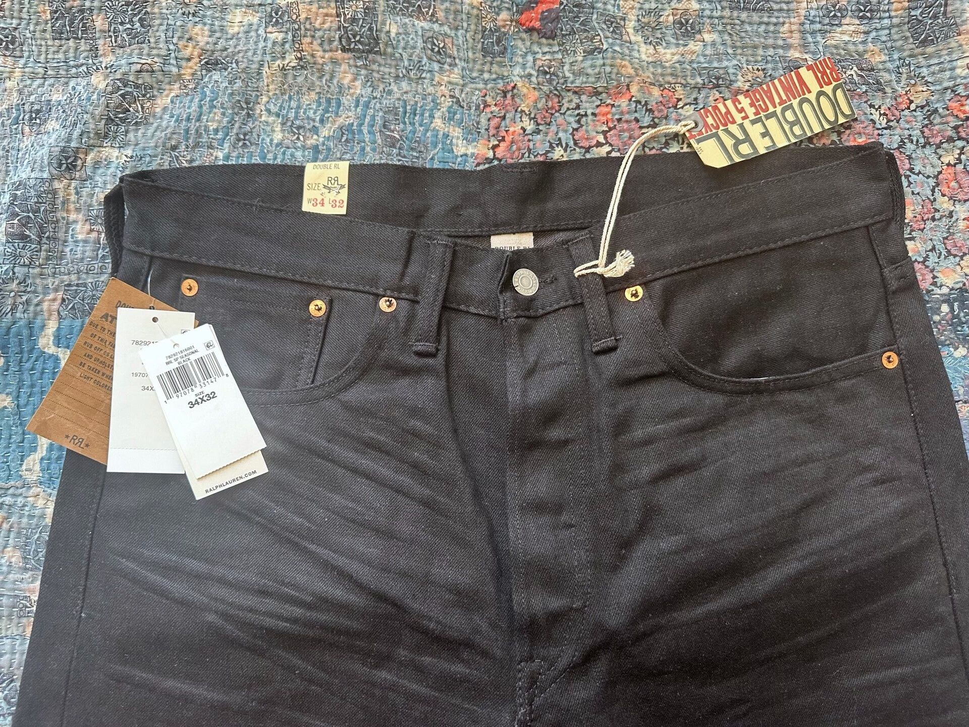 RRL Ralph Lauren rrl vintage distressed five-pocket jeans Size US 34 / EU 50 - 3 Thumbnail
