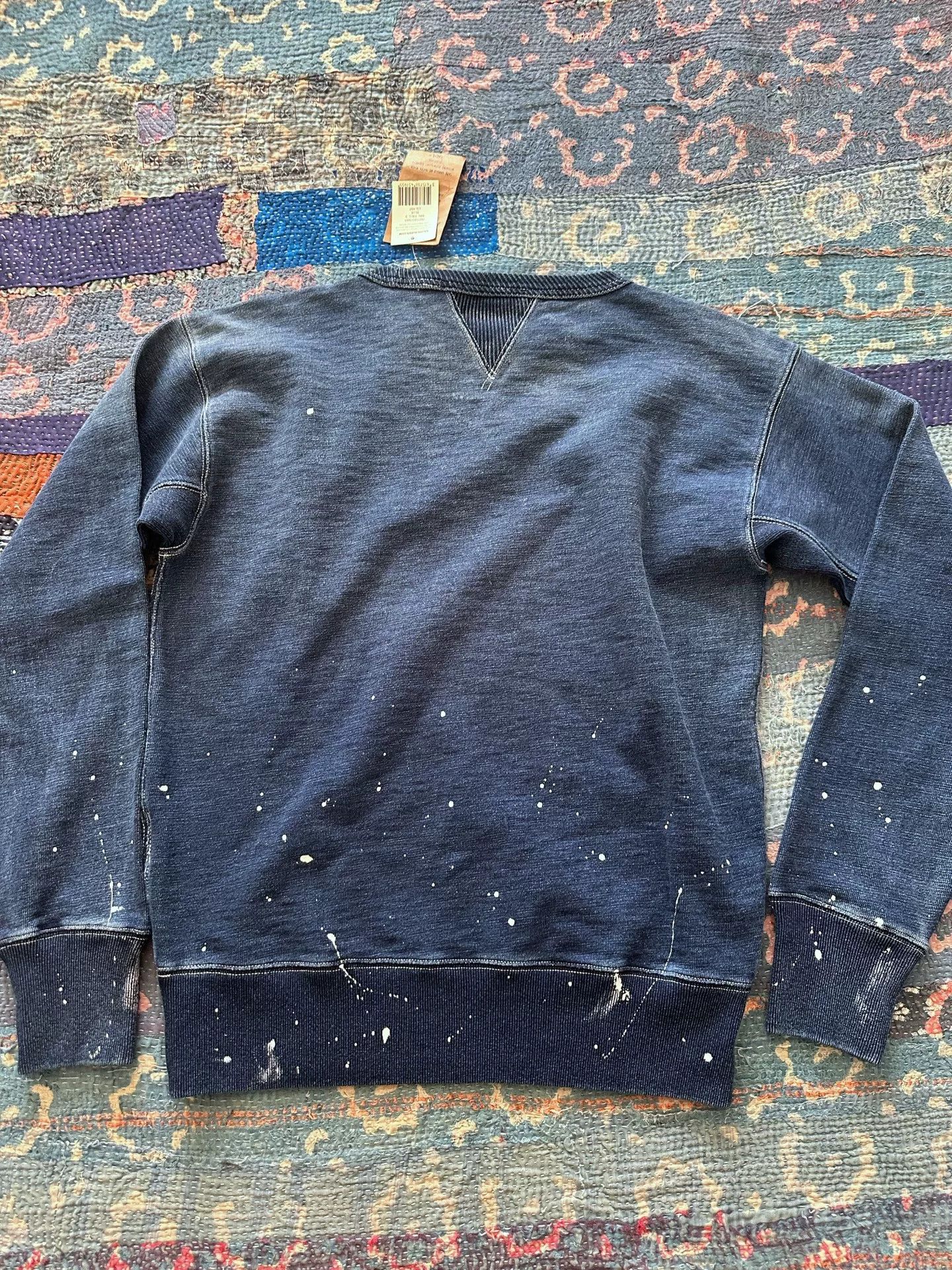 RRL Ralph Lauren rrl patchwork splash paint sweatshirt Size US S / EU 44-46 / 1 - 2 Thumbnail