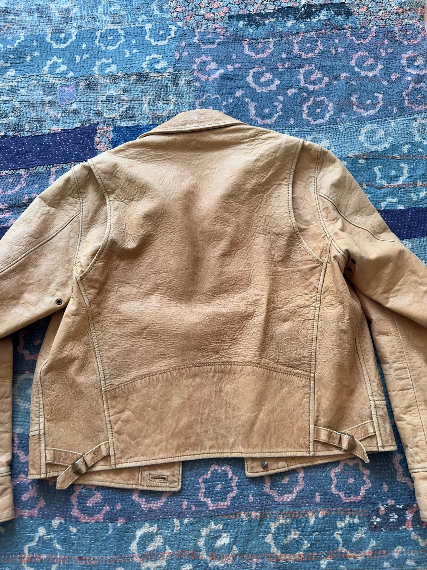 RRL Ralph Lauren beige leather jacket by polo ralph lauren Size US M / EU 48-50 / 2 - 2 Thumbnail