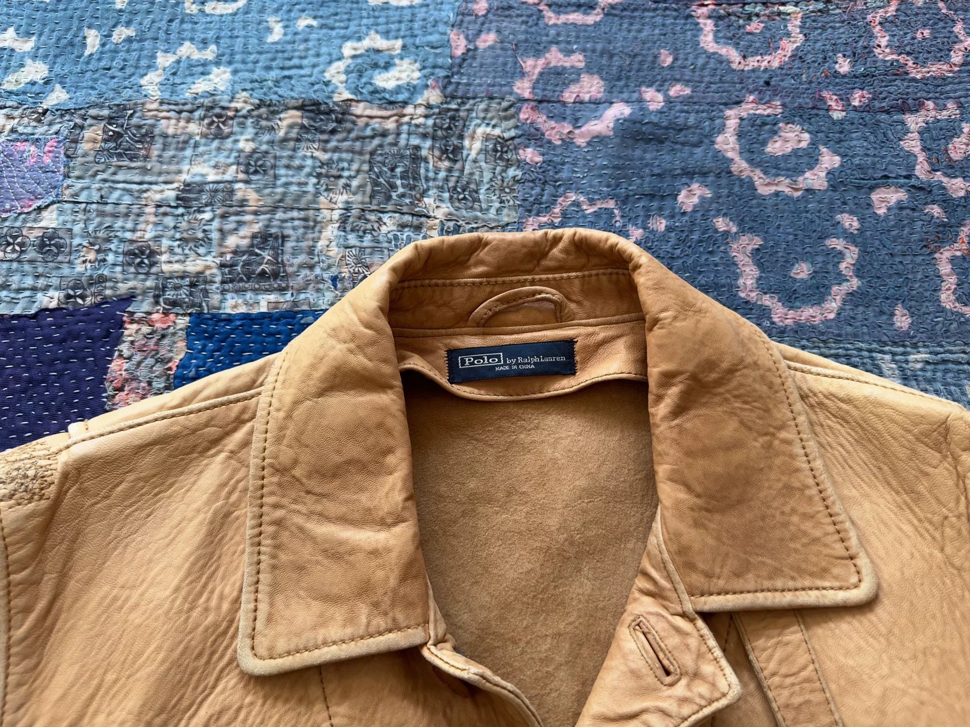 RRL Ralph Lauren beige leather jacket by polo ralph lauren Size US M / EU 48-50 / 2 - 3 Thumbnail
