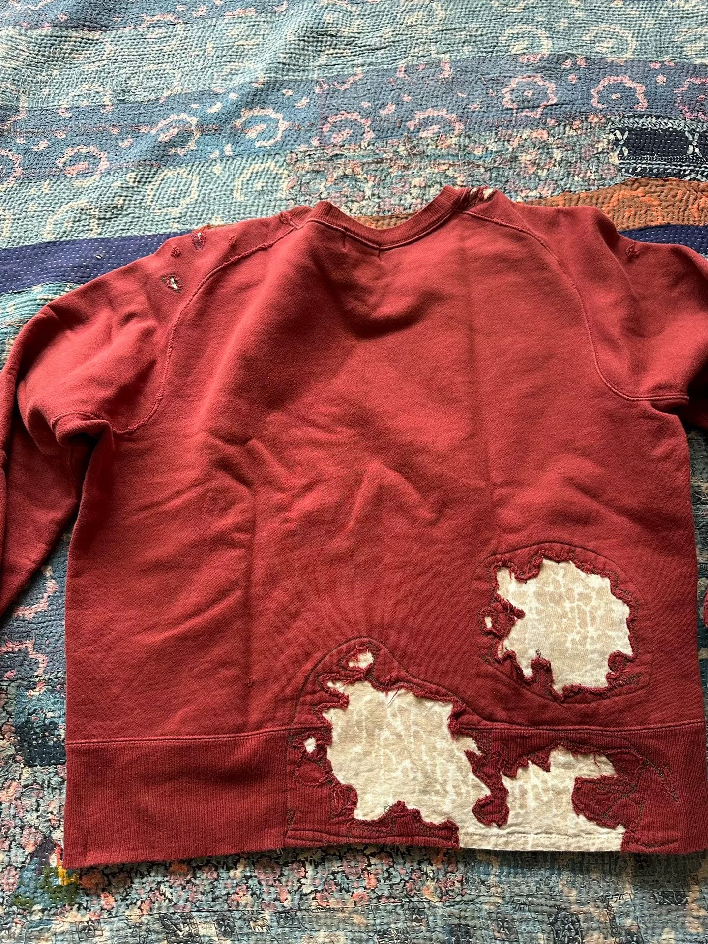 Levi's vintage levi's red distressed long sleeve tee Size US M / EU 48-50 / 2 - 2 Thumbnail
