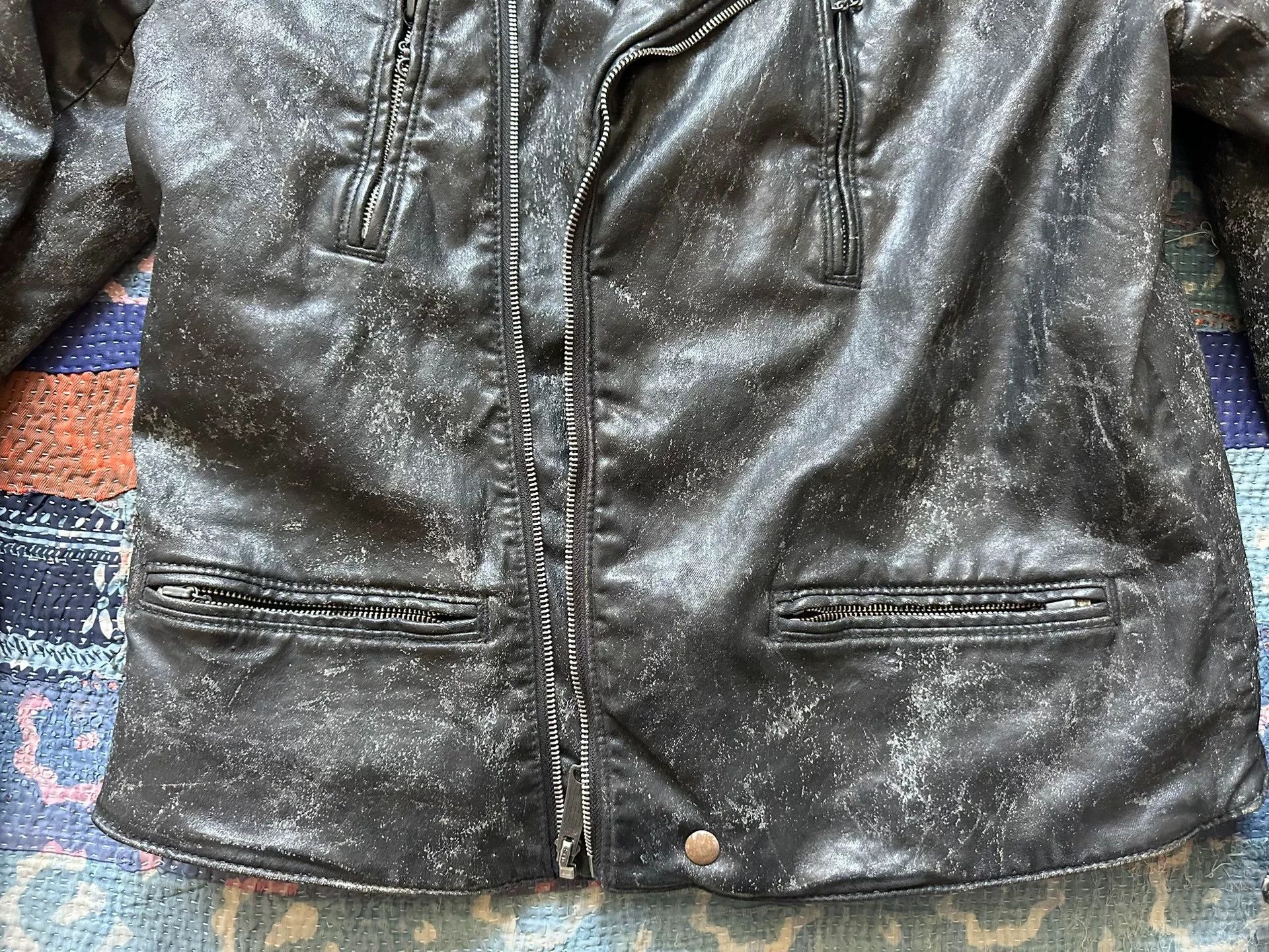 RRL Ralph Lauren distressed denim printed tiger jacket Size US L / EU 52-54 / 3 - 6 Thumbnail