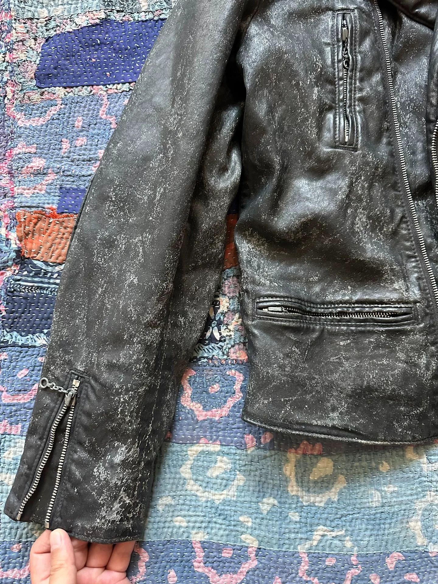 RRL Ralph Lauren distressed denim printed tiger jacket Size US L / EU 52-54 / 3 - 3 Thumbnail