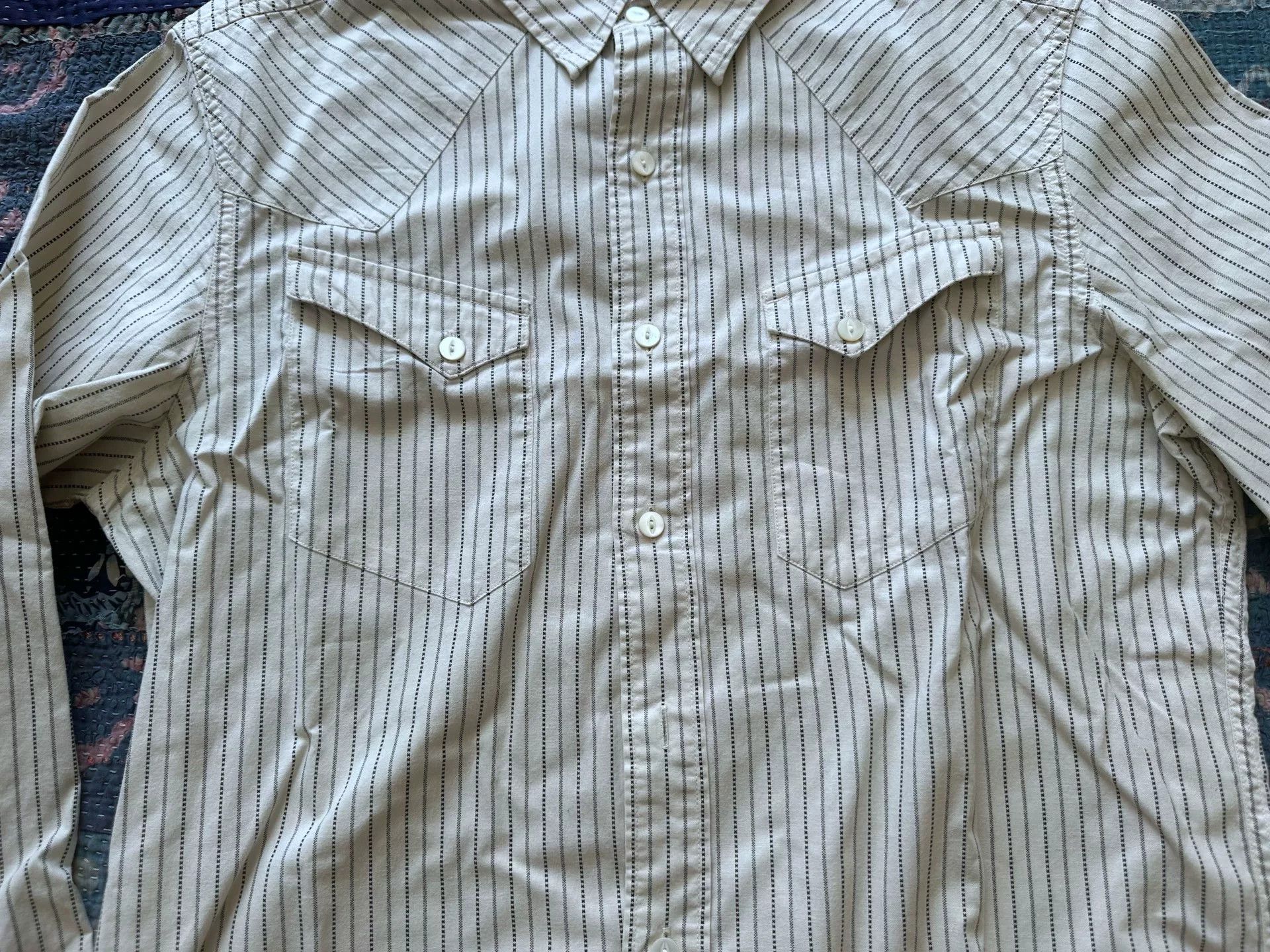 RRL Ralph Lauren rrl striped western long sleeve shirt Size US M / EU 48-50 / 2 - 5 Thumbnail