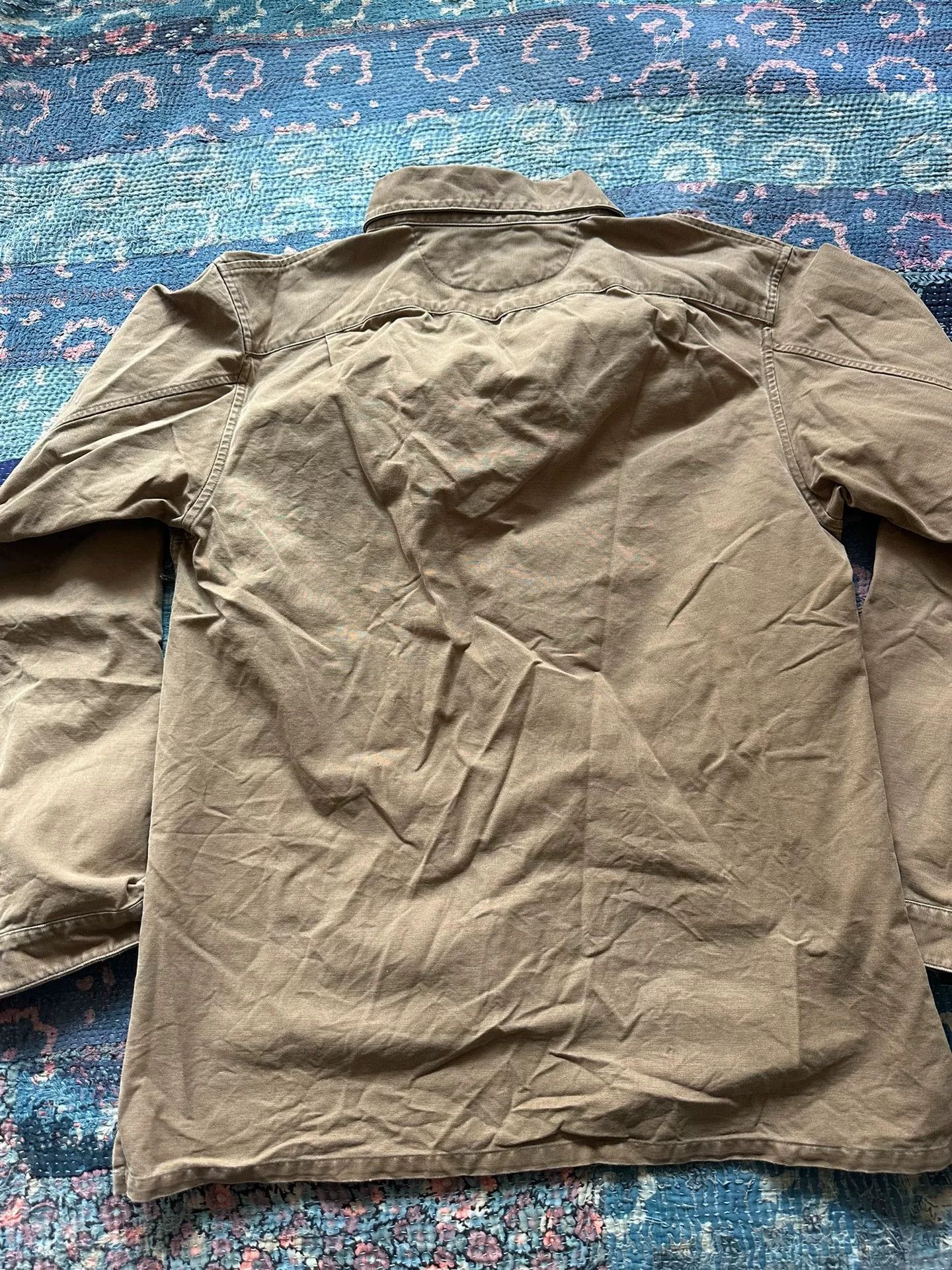RRL Ralph Lauren rrl canvas work shirt in brown Size US M / EU 48-50 / 2 - 2 Thumbnail