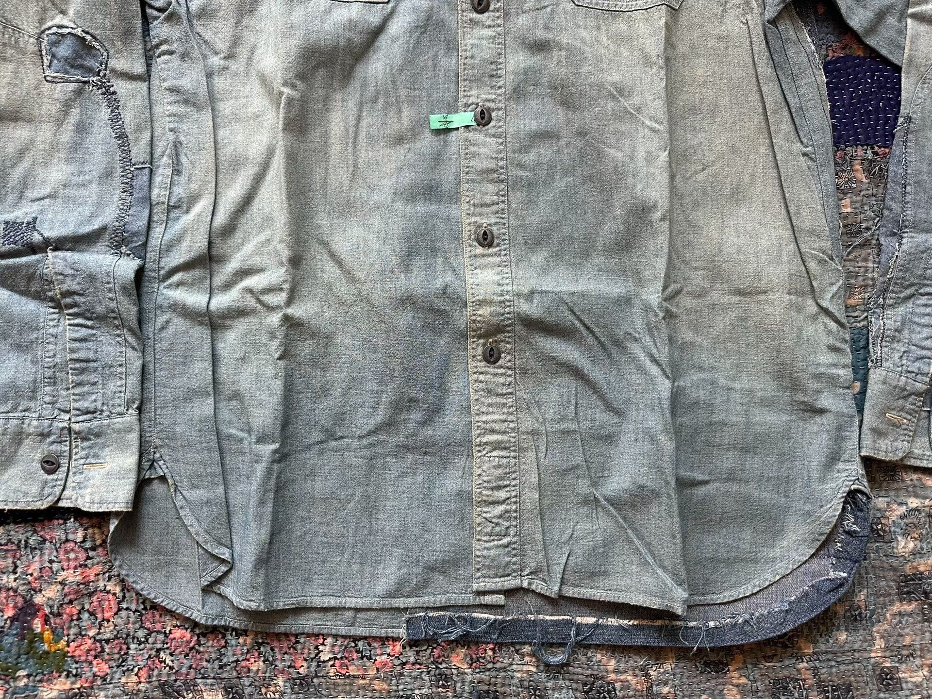 RRL Ralph Lauren rrl patchwork vintage long sleeve shirt Size US L / EU 52-54 / 3 - 4 Thumbnail