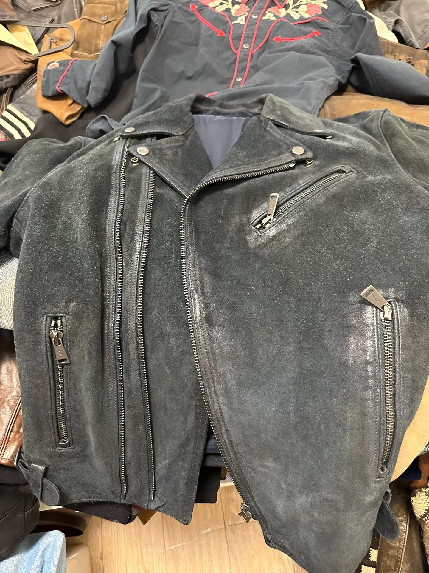 Ralph Lauren Black Label ralph lauren suede leather motorcycle jacket Size US L / EU 52-54 / 3 - 2 Thumbnail
