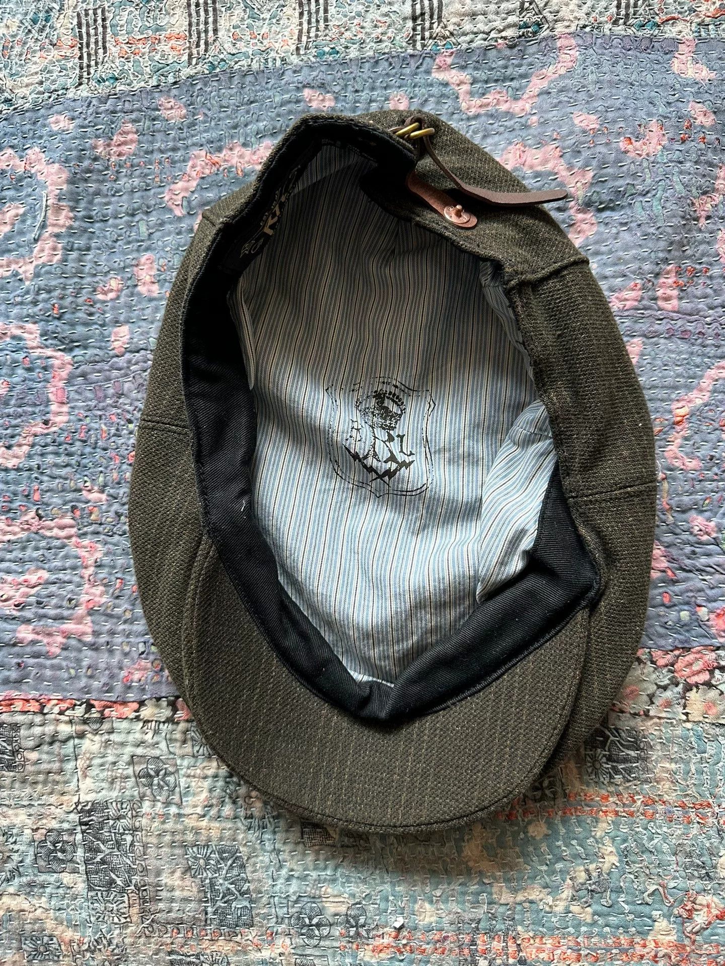 RRL Ralph Lauren rrl plaid baker cap beret newsboy cap Size ONE SIZE - 4 Thumbnail