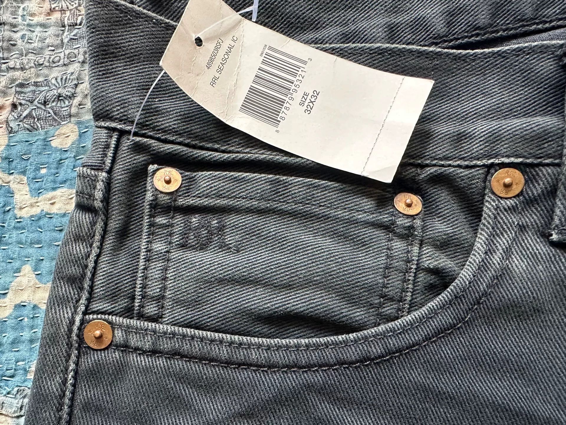 RRL Ralph Lauren black vintage style long pants Size US 32 / EU 48 - 7 Thumbnail