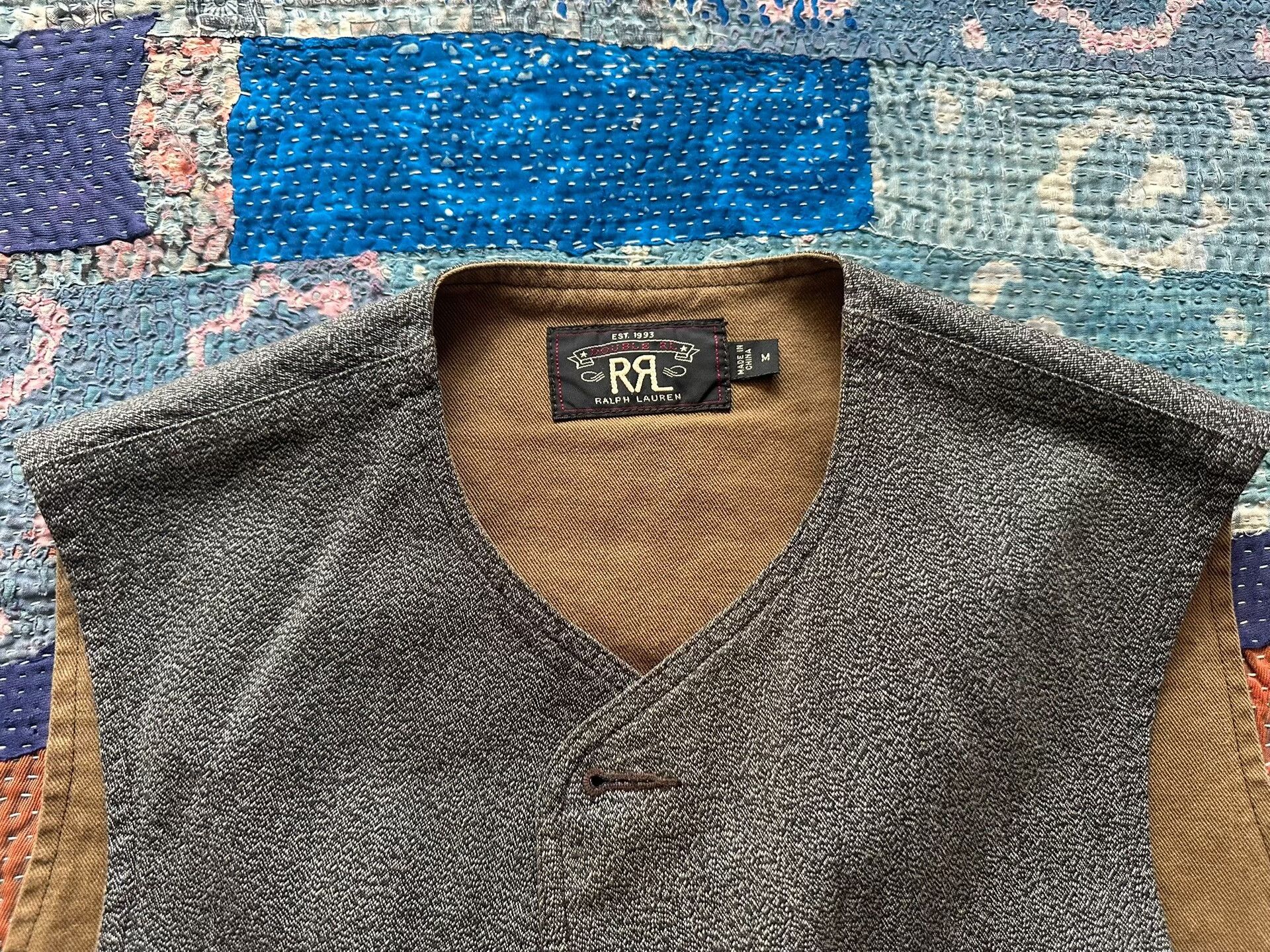 RRL Ralph Lauren gray rrl pepper salt vest size M Size US M / EU 48-50 / 2 - 3 Thumbnail