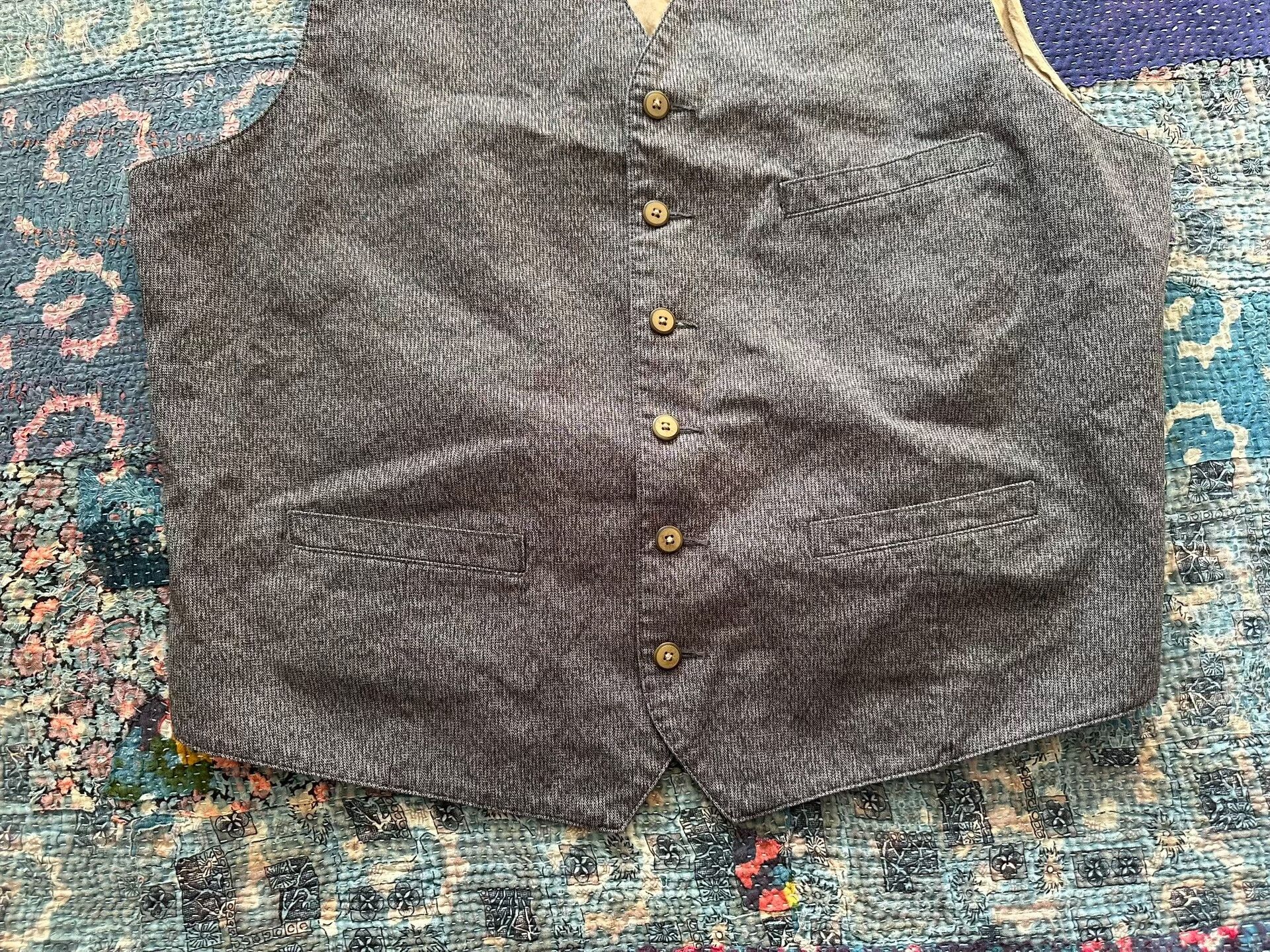 RRL Ralph Lauren rrl salt and pepper vest in xl Size US XL / EU 56 / 4 - 2 Thumbnail