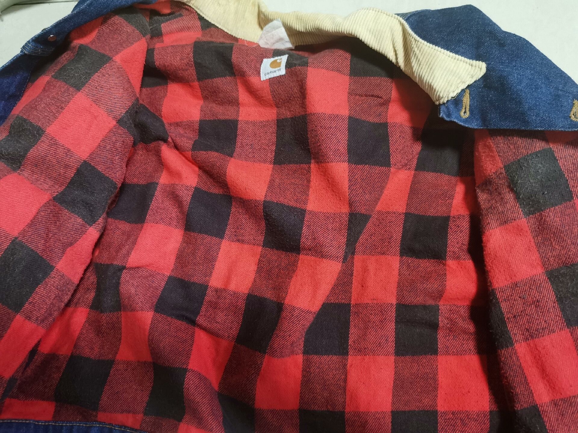 Vintage vintage carhartt oversized denim jacket Size US XL / EU 56 / 4 - 3 Thumbnail