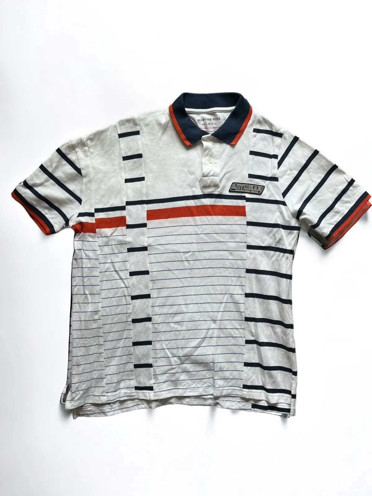 Martine Rose asymmetric cut polo shirt in xl size Size US XL / EU 56 / 4 - 3 Thumbnail