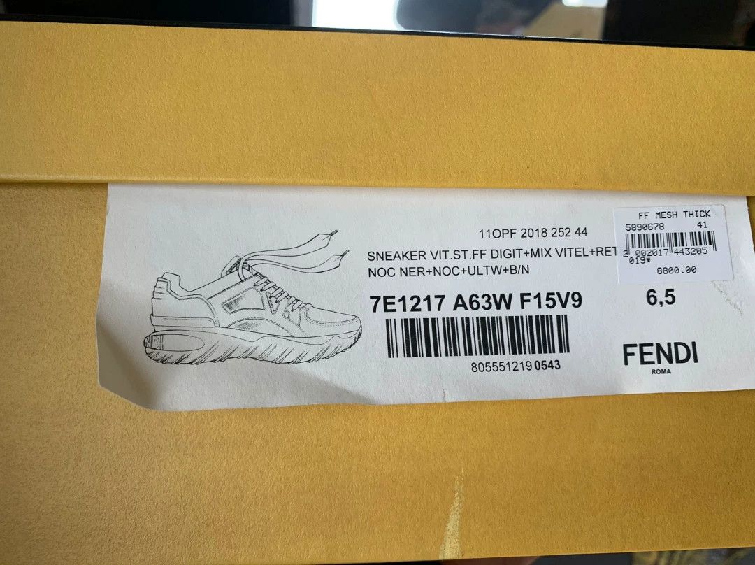 Fendi fendi casual lace-up sports shoes Size US 7 / EU 40 - 5 Thumbnail