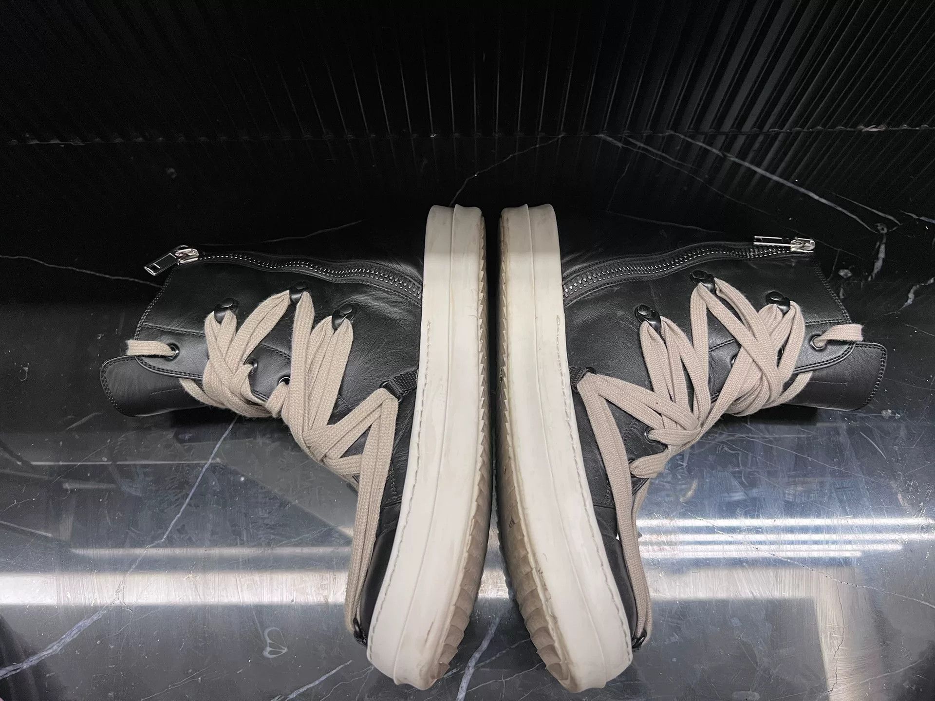 Rick Owens rick owens strappy high-top sneakers for men Size US 10 / EU 43 - 3 Thumbnail