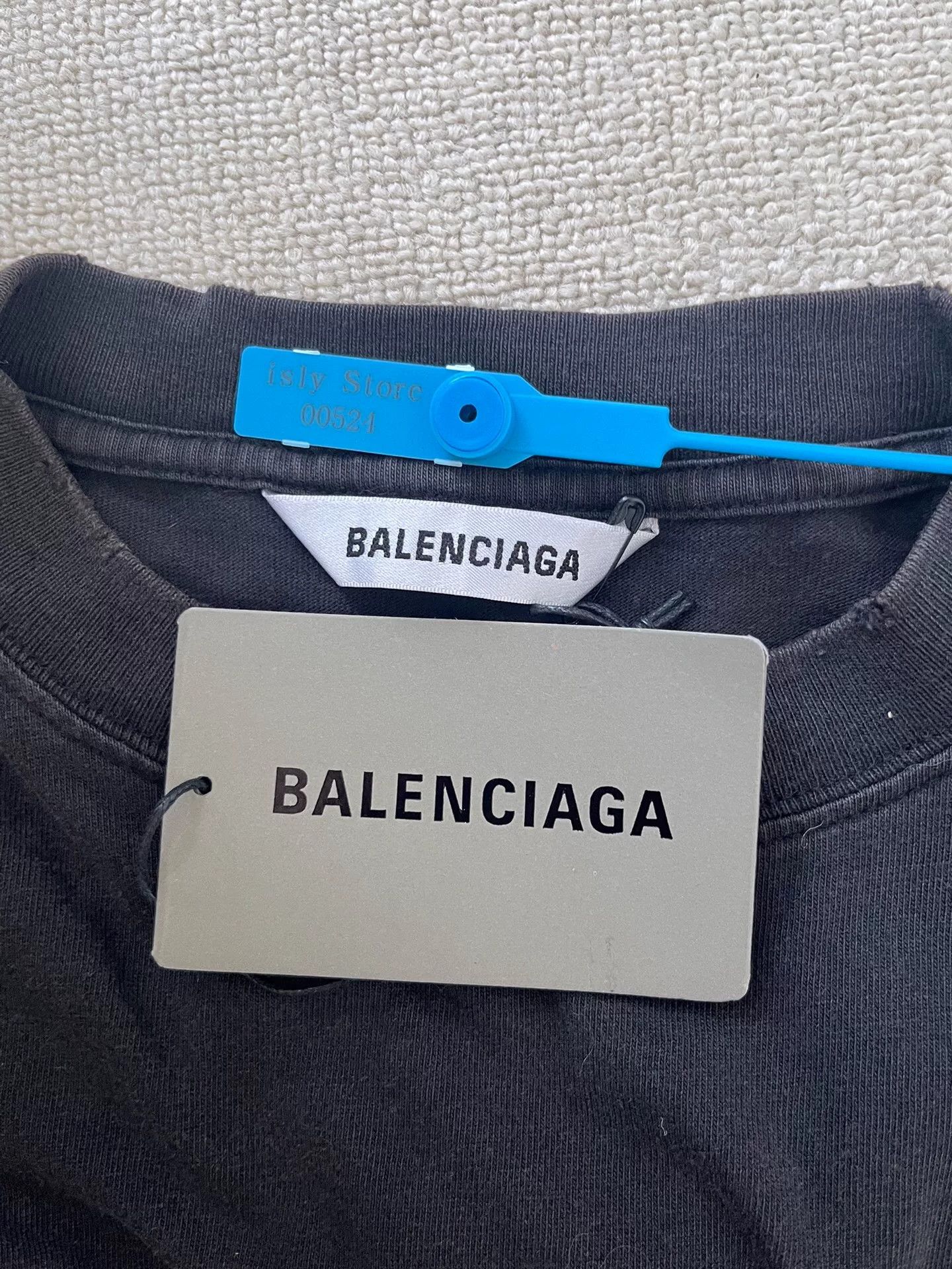 Balenciaga Balenciaga Black Graphic Short Sleeve T-Shirt Size XS / US 0-2 / IT 36-38 - 4 Thumbnail