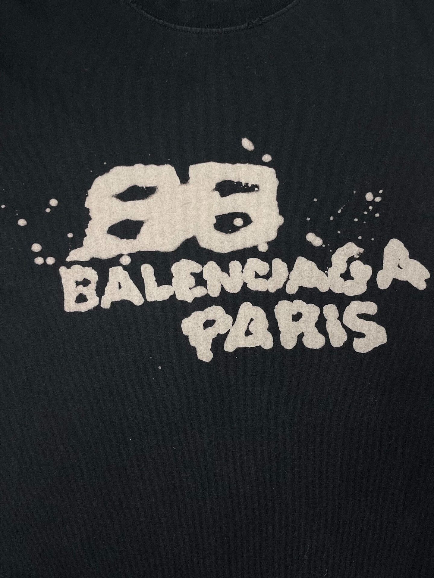 Balenciaga balenciaga logo print black t-shirt Size US XS / EU 42 / 0 - 3 Thumbnail