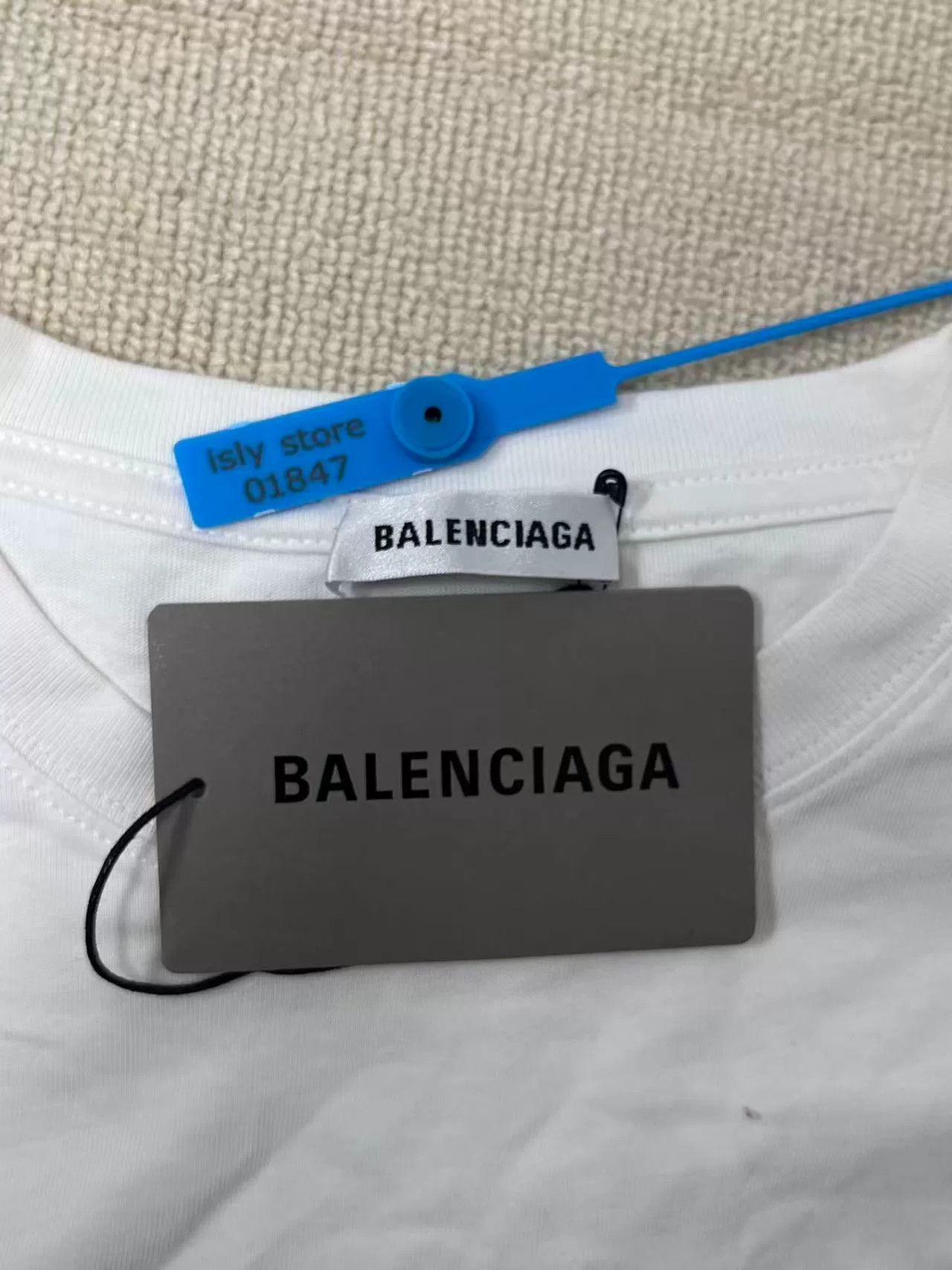 Balenciaga Balenciaga Letter Print Short Sleeve T-Shirt Size M / US 6-8 / IT 42-44 - 6 Thumbnail