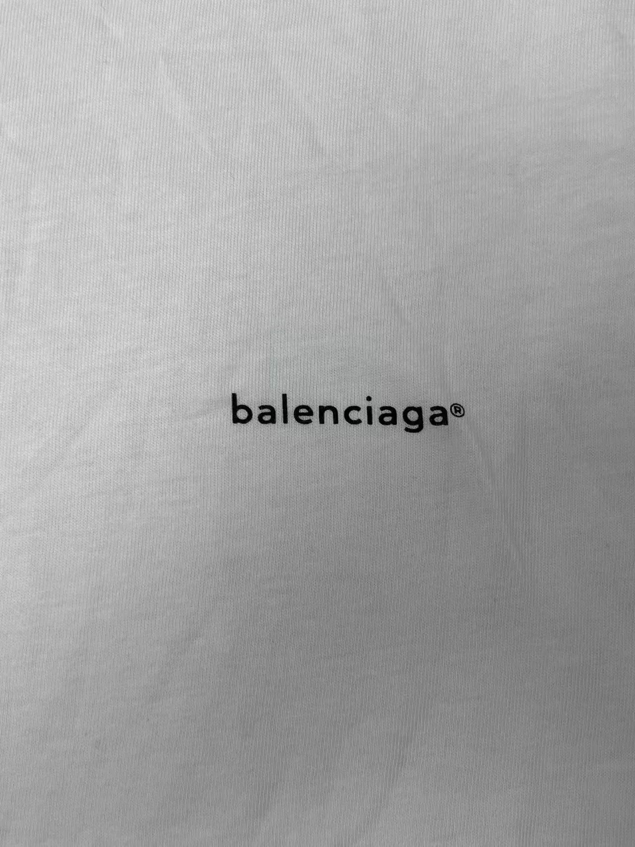 Balenciaga Balenciaga Letter Print Short Sleeve T-Shirt Size M / US 6-8 / IT 42-44 - 5 Thumbnail