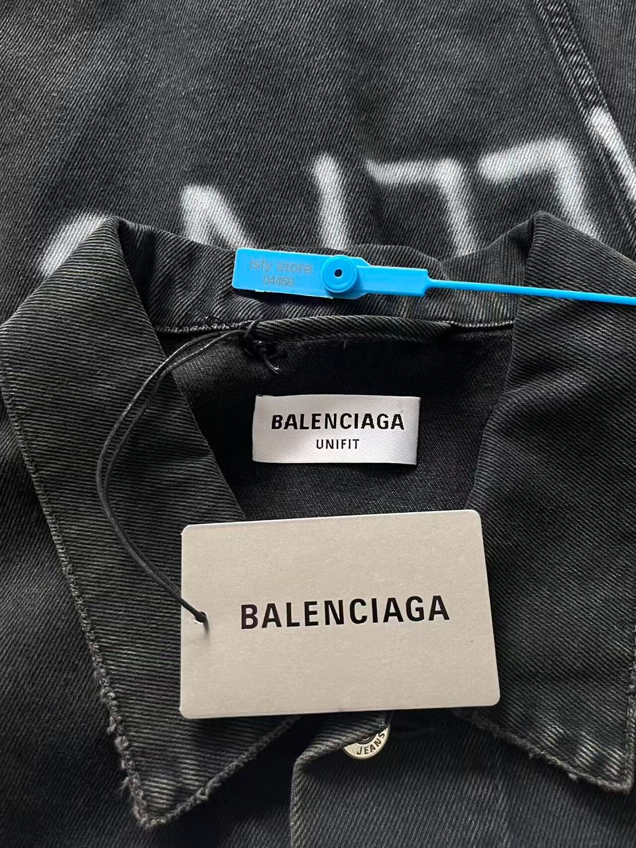 Balenciaga balenciaga black denim jacket with logo Size US S / EU 44-46 / 1 - 4 Thumbnail