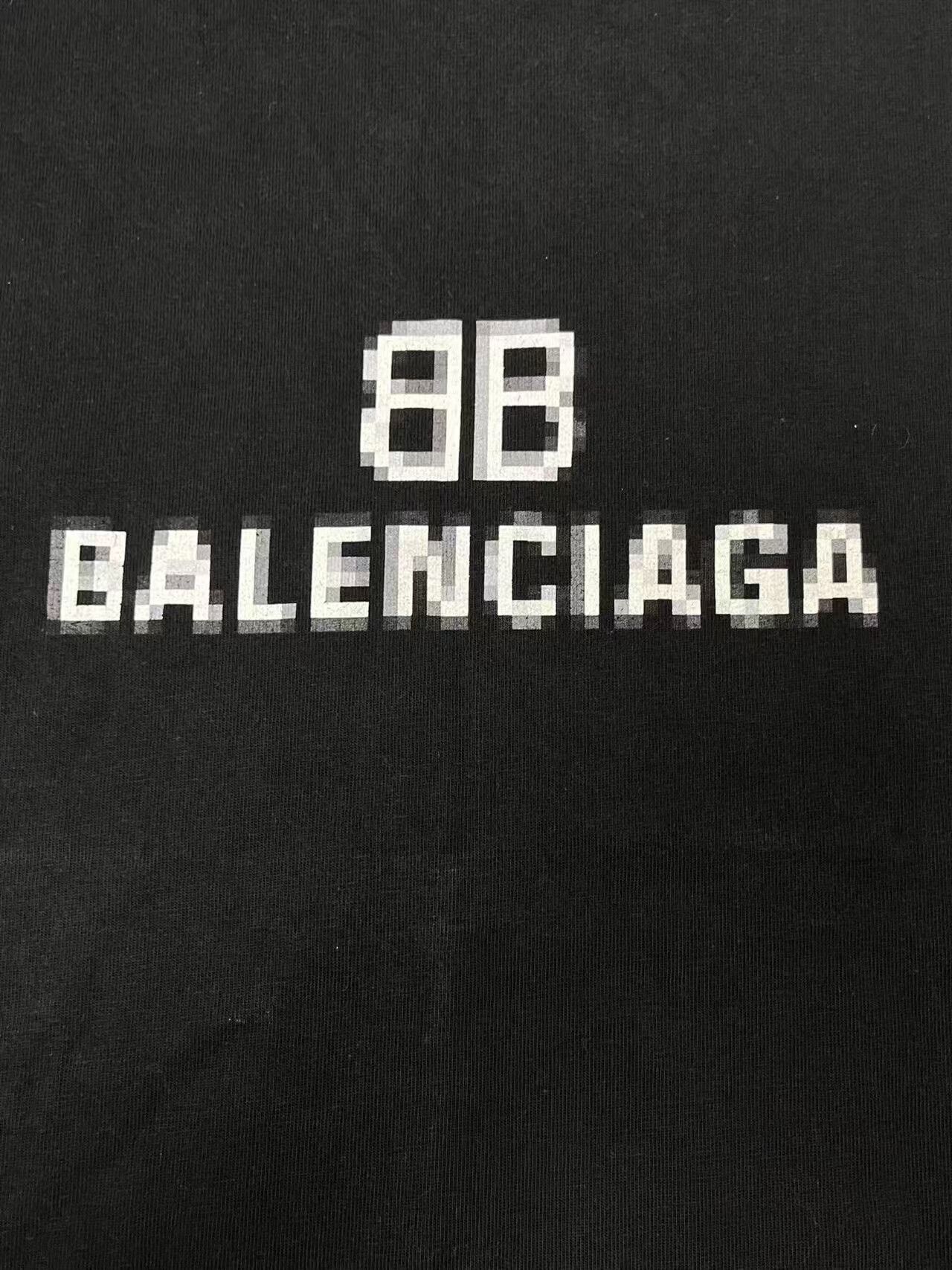 Balenciaga Balenciaga Black Logo Loose Fit T-Shirt Size XS / US 0-2 / IT 36-38 - 3 Thumbnail