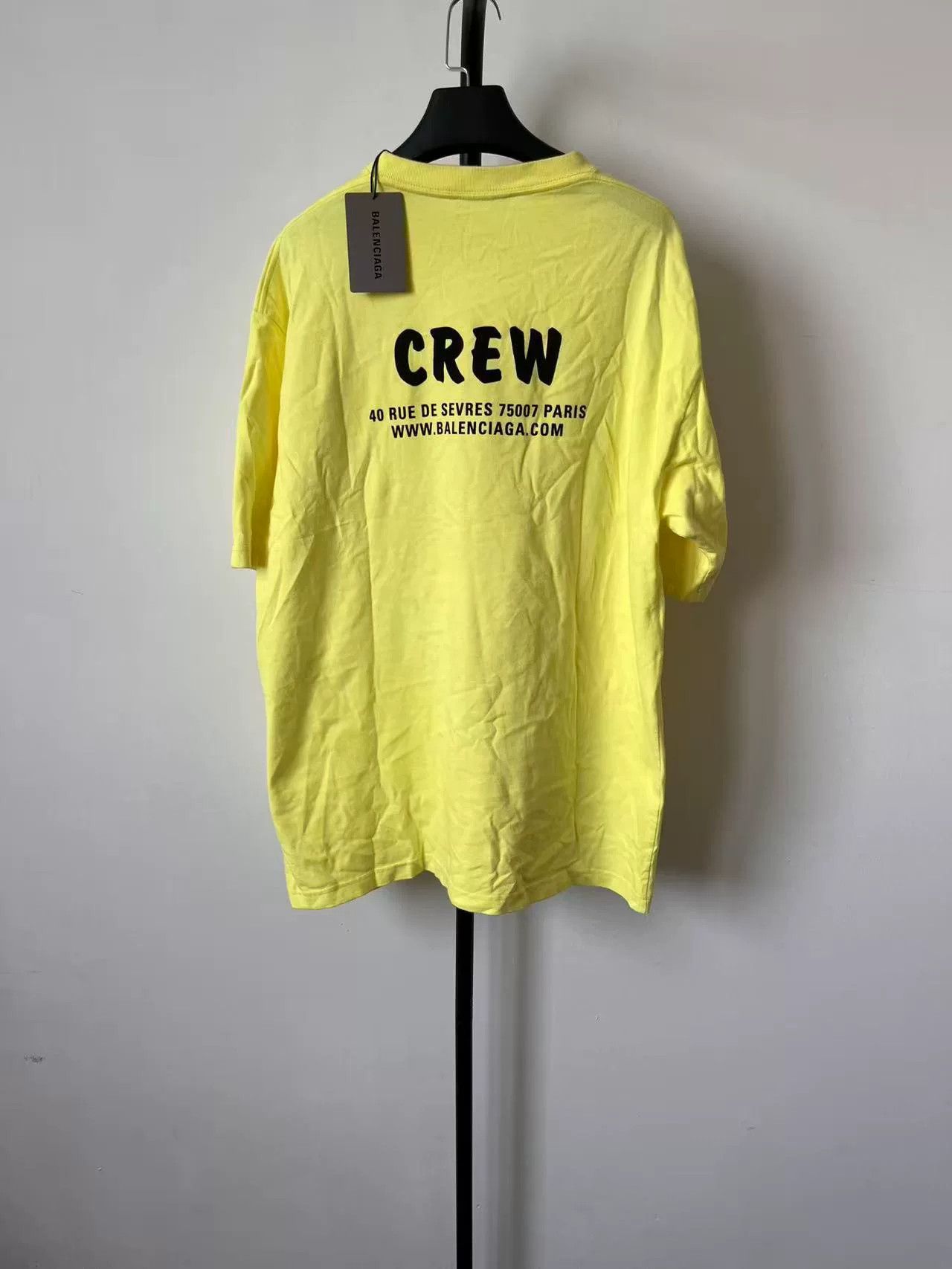 Balenciaga balenciaga logo print casual t-shirt yellow Size S / US 4 / IT 40 - 2 Thumbnail