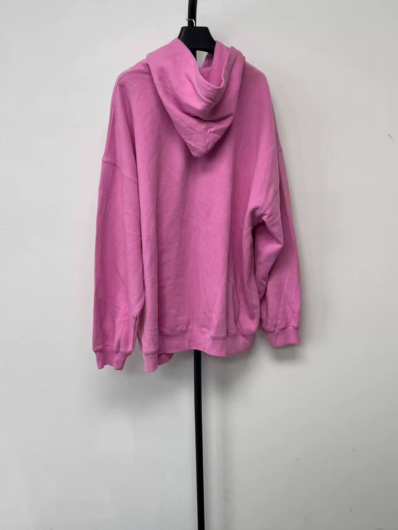 Balenciaga Balenciaga Pink Letter Print Hooded Sweatshirt Size XXS / US 00 / IT 34 - 2 Thumbnail