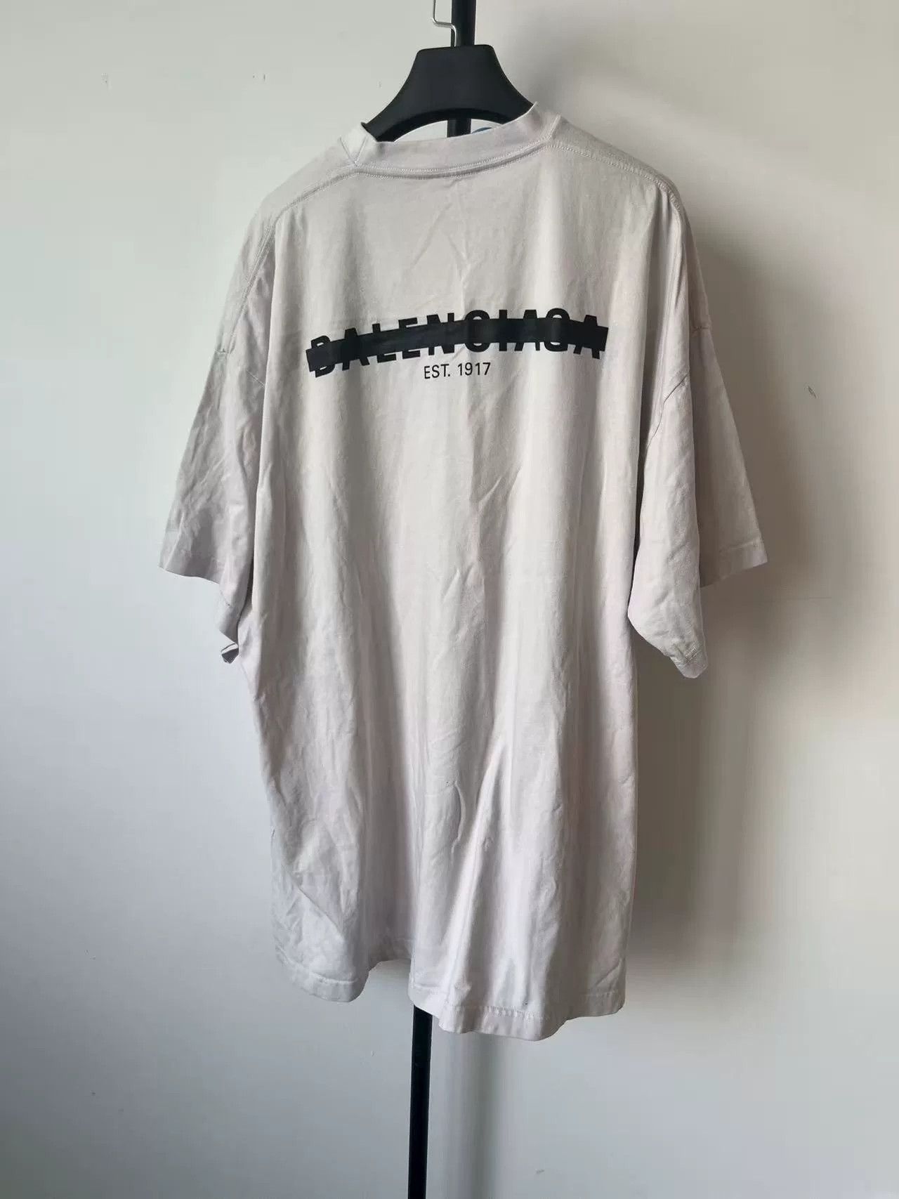 Balenciaga Balenciaga Logo Print Loose Fit T-Shirt Size XS / US 0-2 / IT 36-38 - 2 Thumbnail