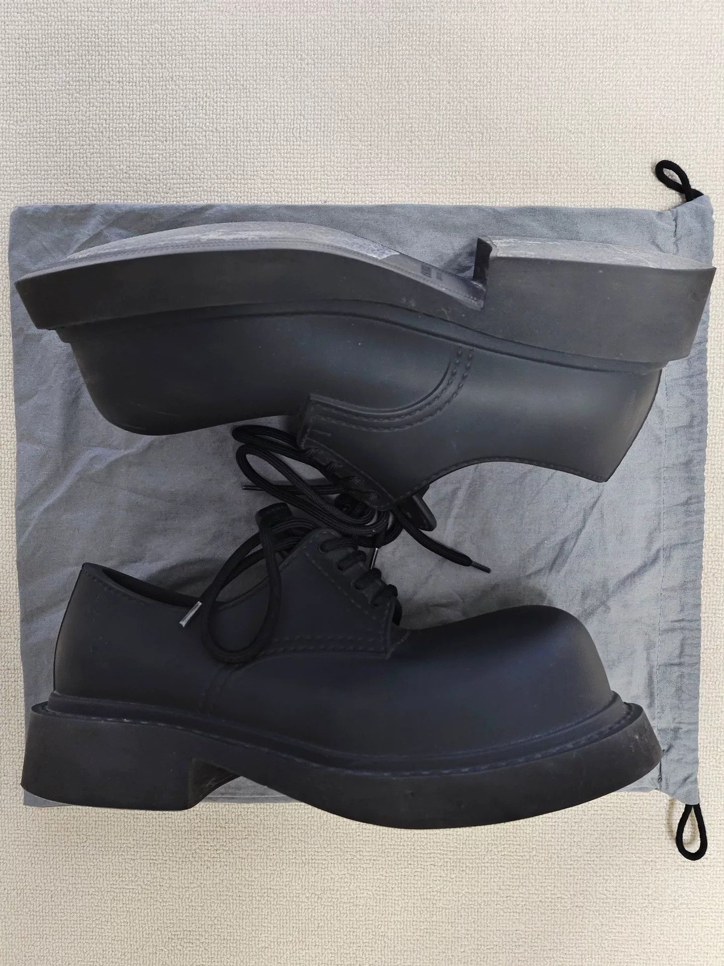 Balenciaga balenciaga black steroid derby shoes Size US 8.5 / EU 41-42 - 3 Thumbnail