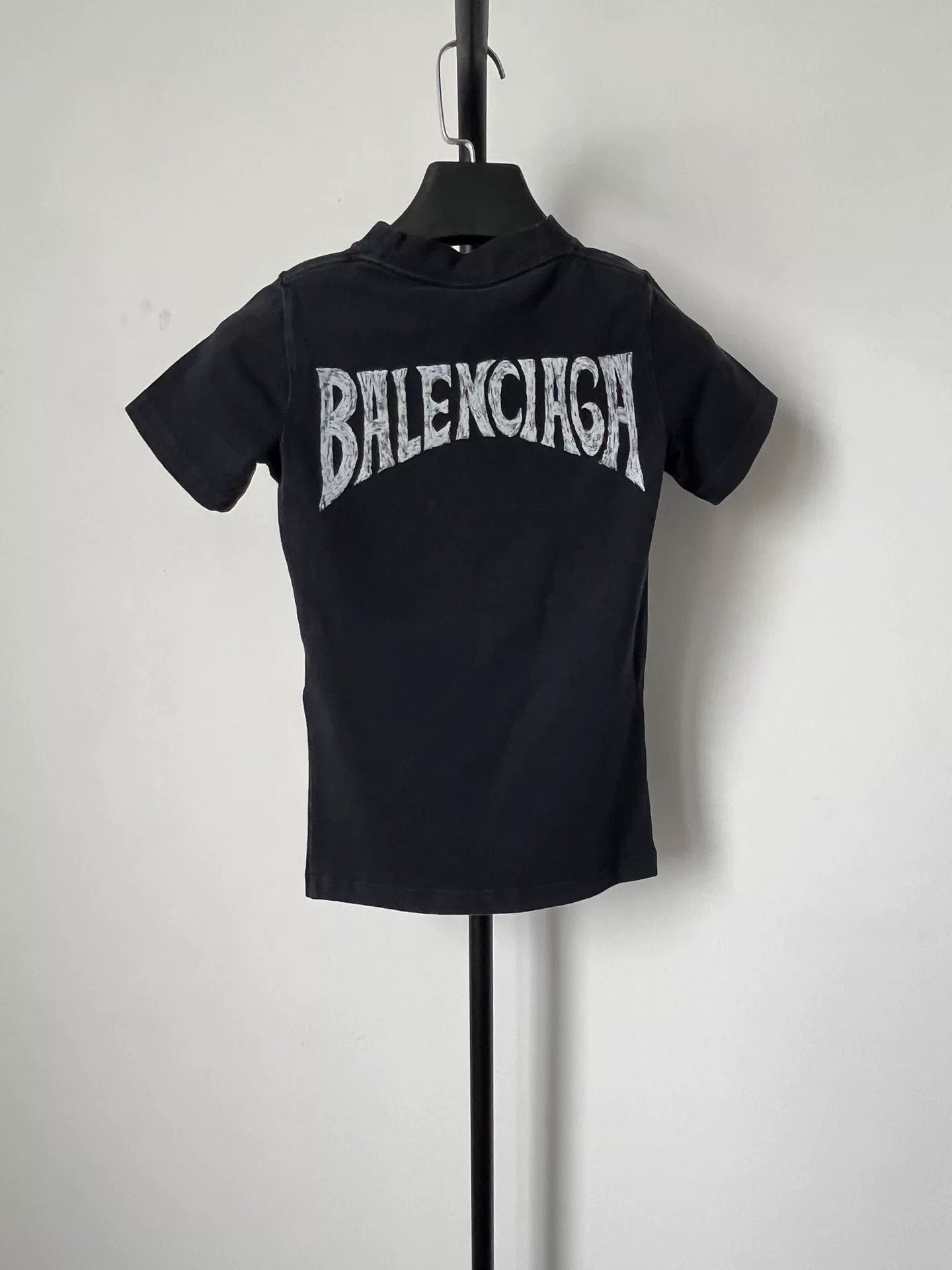 Balenciaga balenciaga logo print short sleeve t-shirt Size S / US 4 / IT 40 - 2 Thumbnail