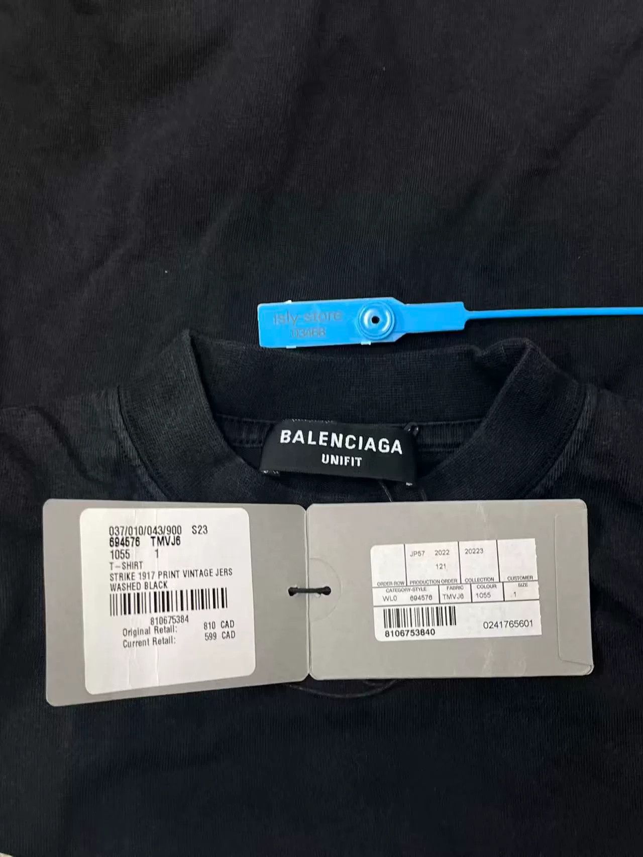Balenciaga Balenciaga Black Short Sleeve T-shirt Size XS / US 0-2 / IT 36-38 - 5 Thumbnail