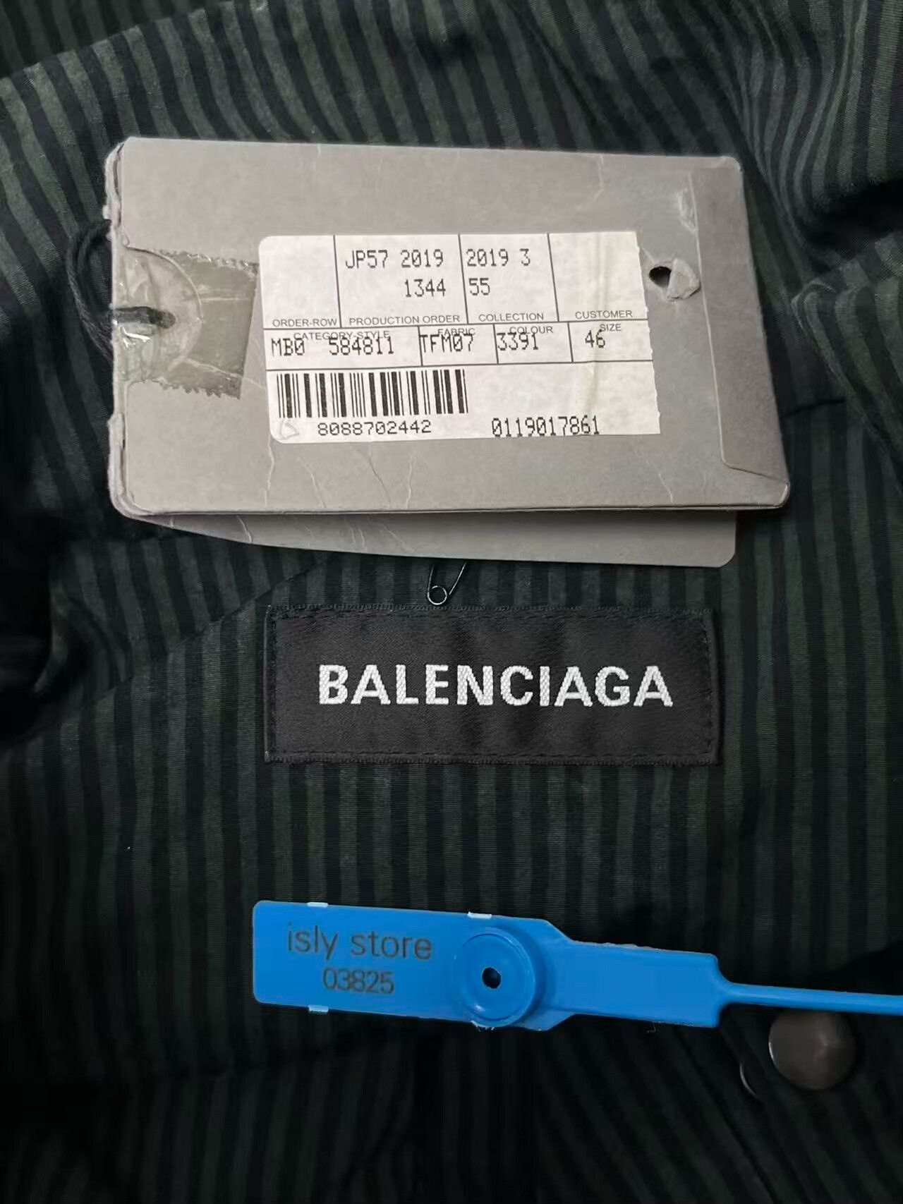 Balenciaga balenciaga deep green striped cotton jacket Size US L / EU 52-54 / 3 - 4 Thumbnail