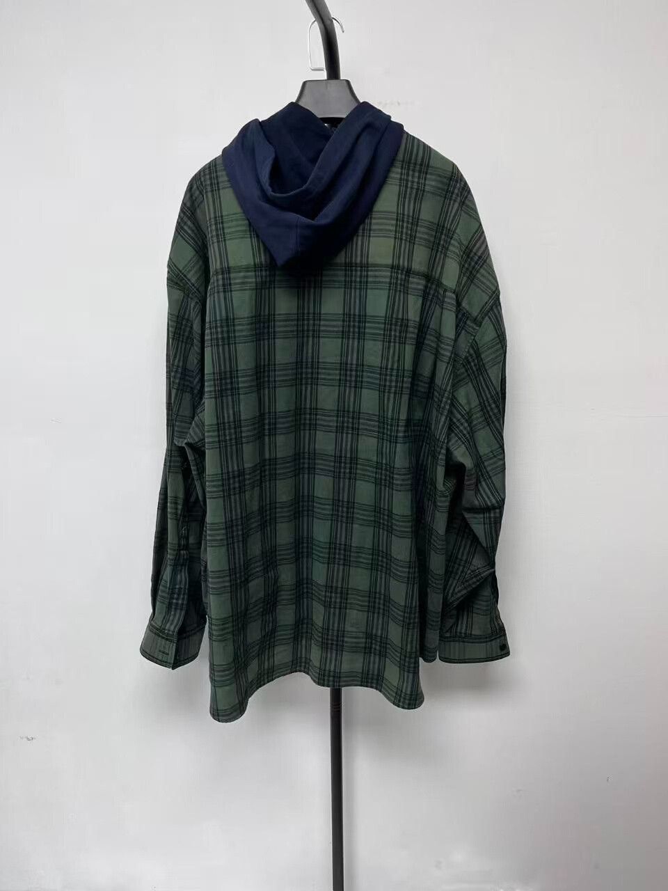Balenciaga Balenciaga Color Block Plaid Long Sleeve Shirt Size US M / EU 48-50 / 2 - 2 Thumbnail