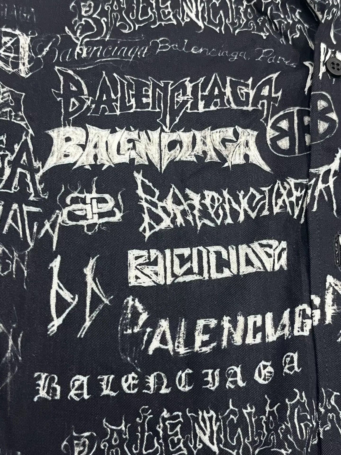 Balenciaga balenciaga graffiti print shirt jacket Size US M / EU 48-50 / 2 - 3 Thumbnail