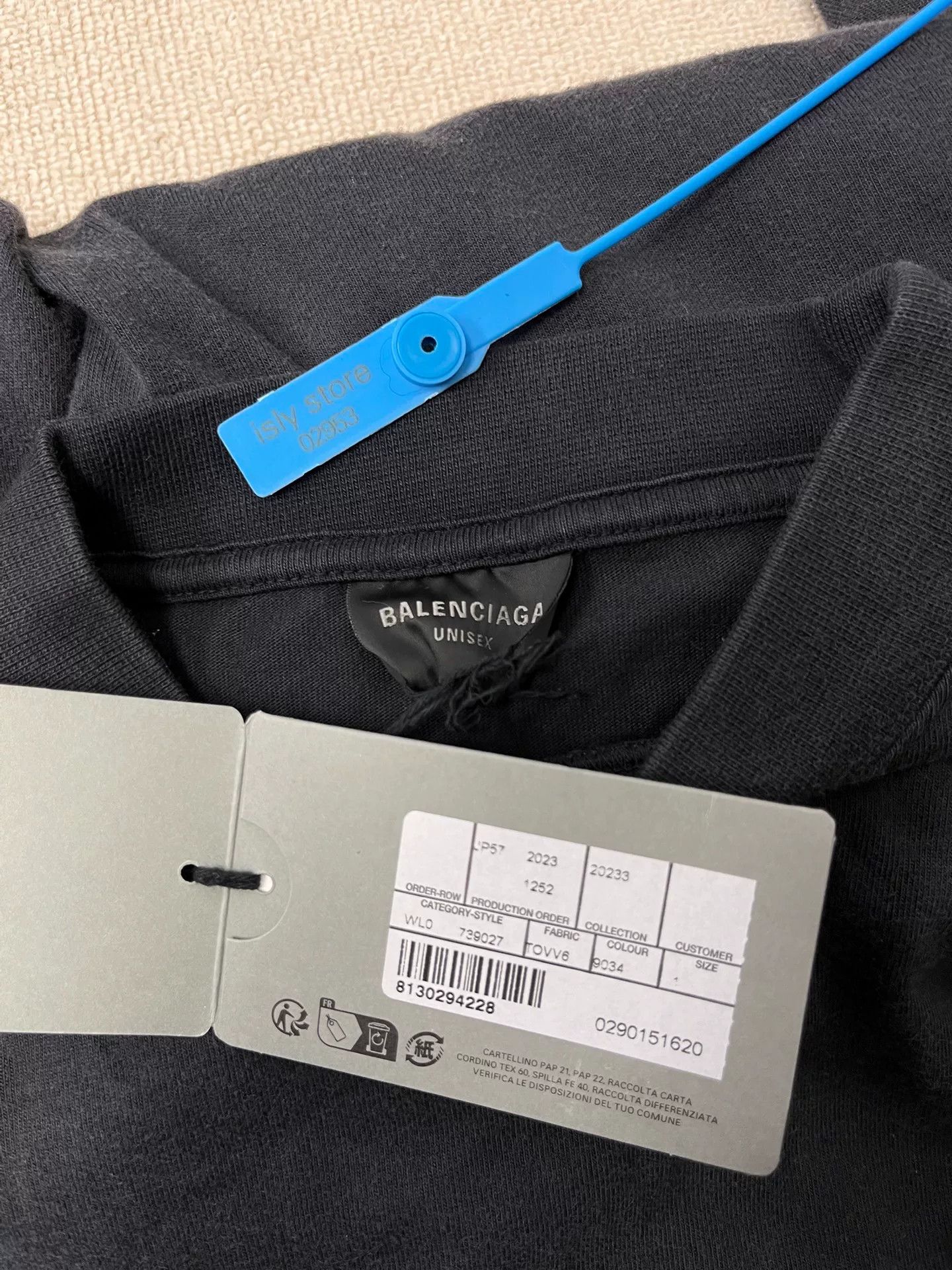 Balenciaga balenciaga logo long sleeve sweatshirt black Size US M / EU 48-50 / 2 - 4 Thumbnail