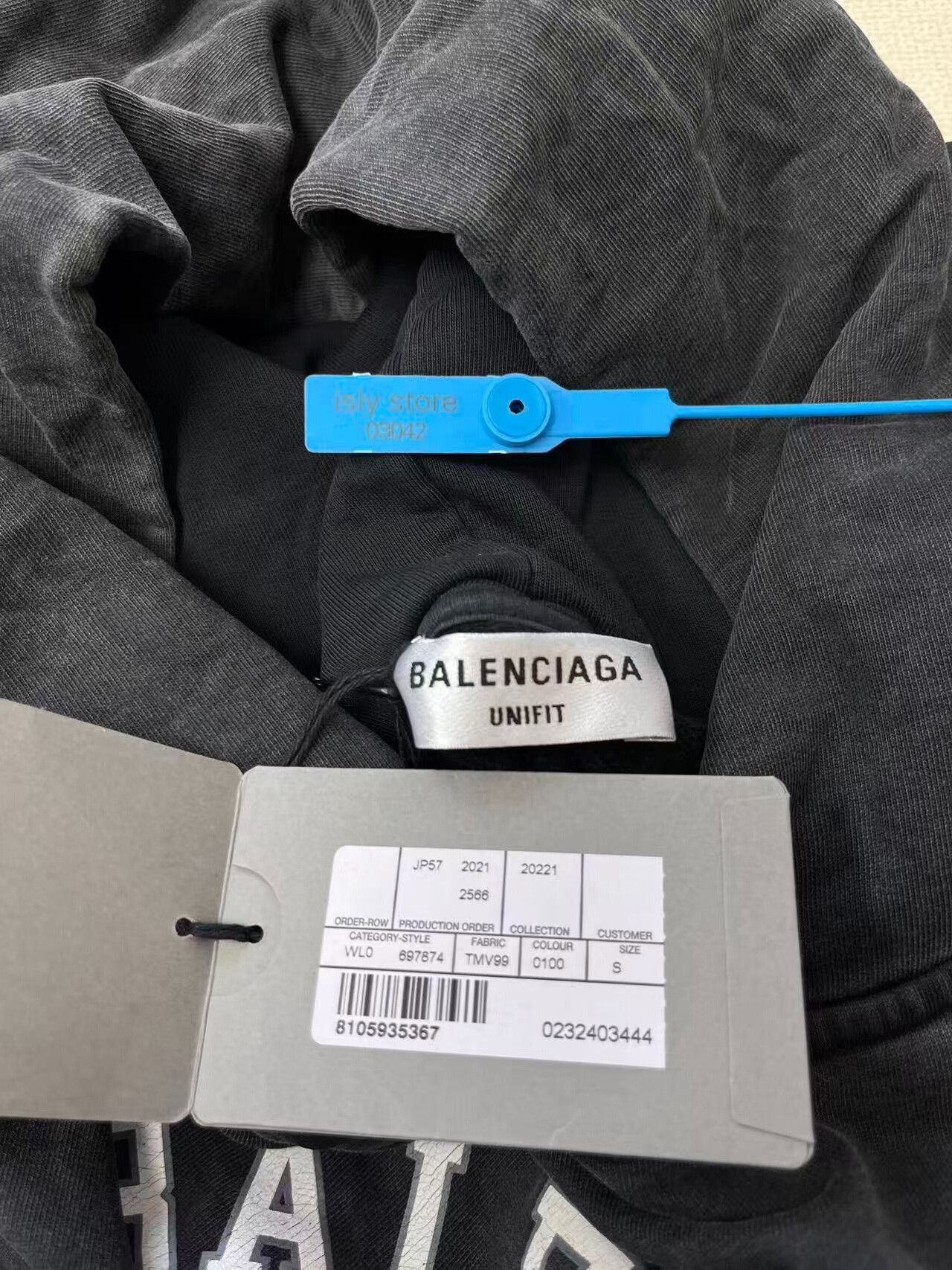 Balenciaga Balenciaga Logo Hoodie in Dark Gray Size S / US 4 / IT 40 - 5 Thumbnail