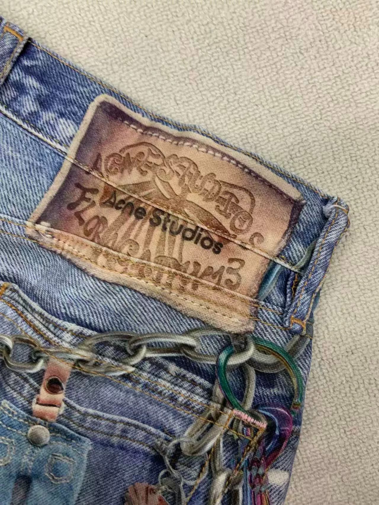 Acne Studios Acne Studios 3D Print Baggy Jeans Size US 28 / EU 44 - 4 Thumbnail