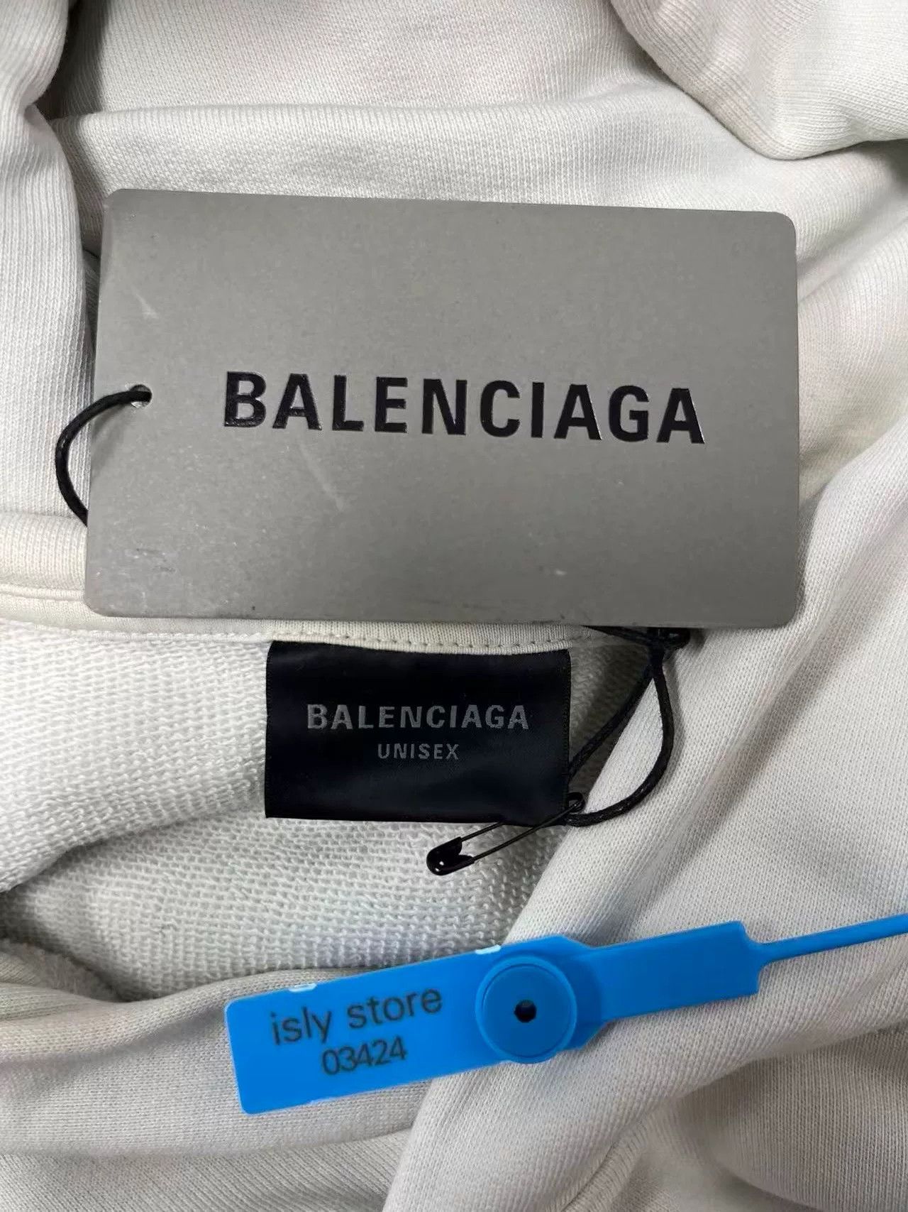 Balenciaga balenciaga beige hooded sweatshirt for men Size US M / EU 48-50 / 2 - 5 Thumbnail