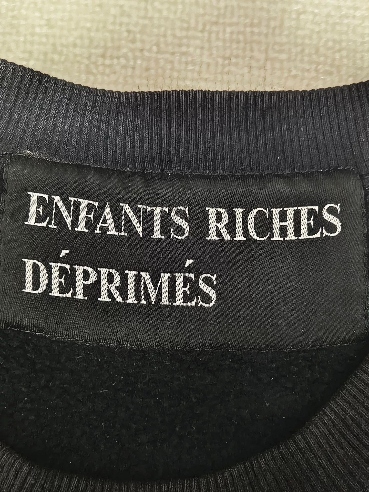 Enfants Riches Deprimes Enfants Riches Deprimes Long Sleeve Black Sweatshirt Size US M / EU 48-50 / 2 - 4 Thumbnail