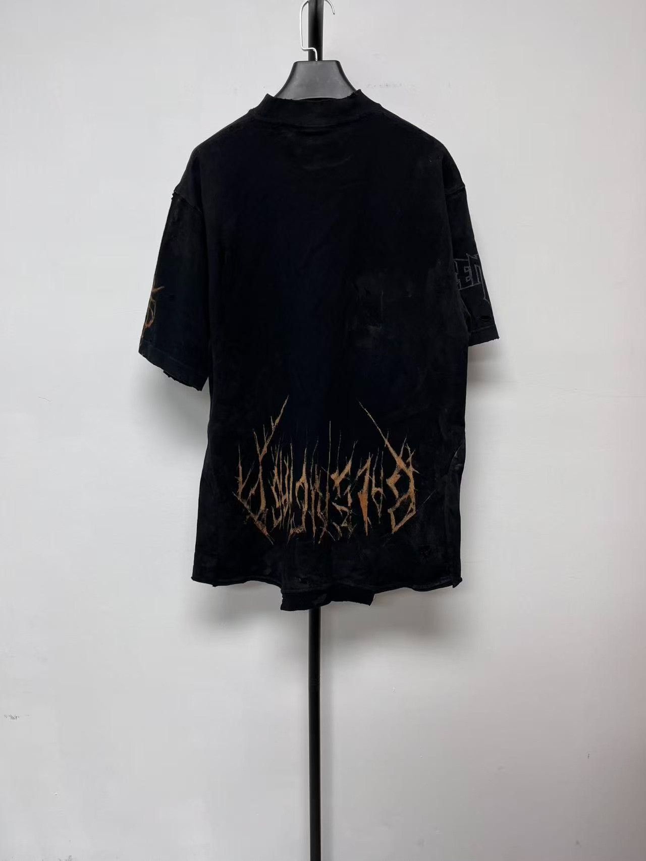 Balenciaga Balenciaga Black Graphic Print Short Sleeve T-Shirt Size US S / EU 44-46 / 1 - 2 Thumbnail