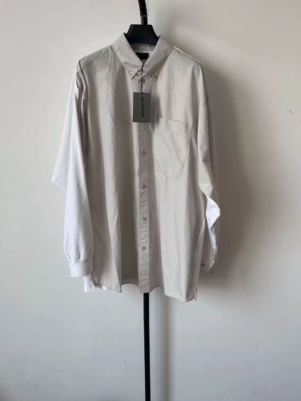 Balenciaga Balenciaga Printed Loose Long Sleeve Shirt Size S / US 4 / IT 40 - 2 Thumbnail