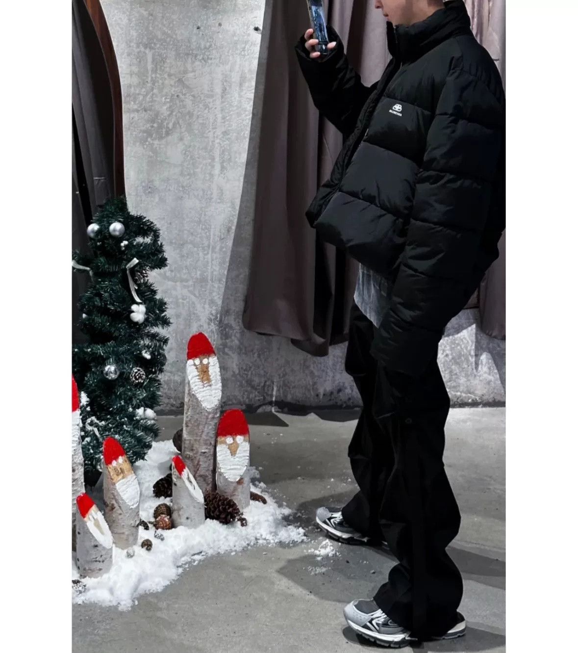 Balenciaga Balenciaga Oversized High Collar Printed Down Jacket Size US XS / EU 42 / 0 - 8 Thumbnail
