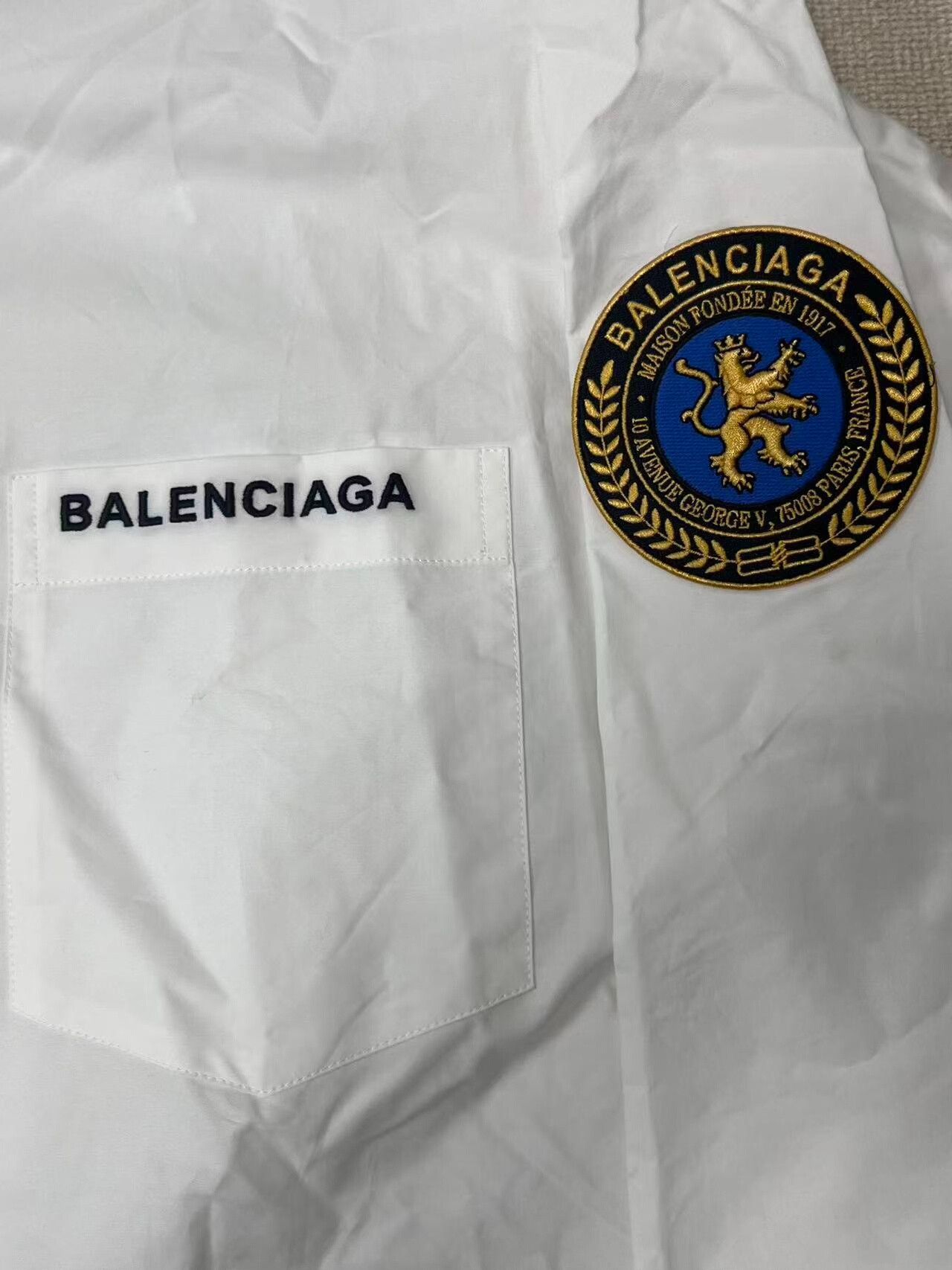 Balenciaga balenciaga logo loose long sleeve shirt Size US M / EU 48-50 / 2 - 3 Thumbnail