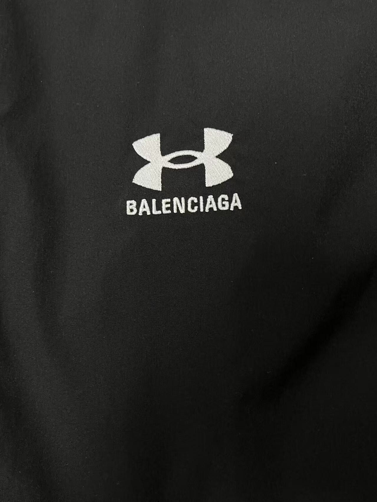 Balenciaga black hooded zip-up jacket by Balenciaga Size US L / EU 52-54 / 3 - 3 Thumbnail