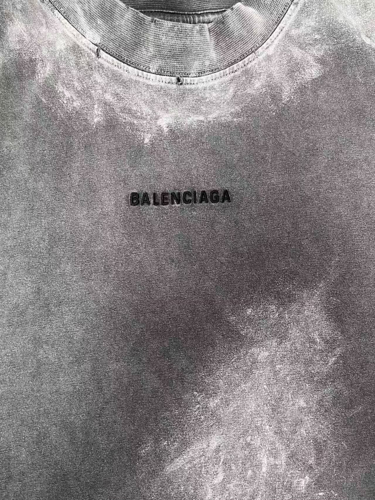 Balenciaga balenciaga logo embroidery short sleeve t-shirt Size US S / EU 44-46 / 1 - 3 Thumbnail
