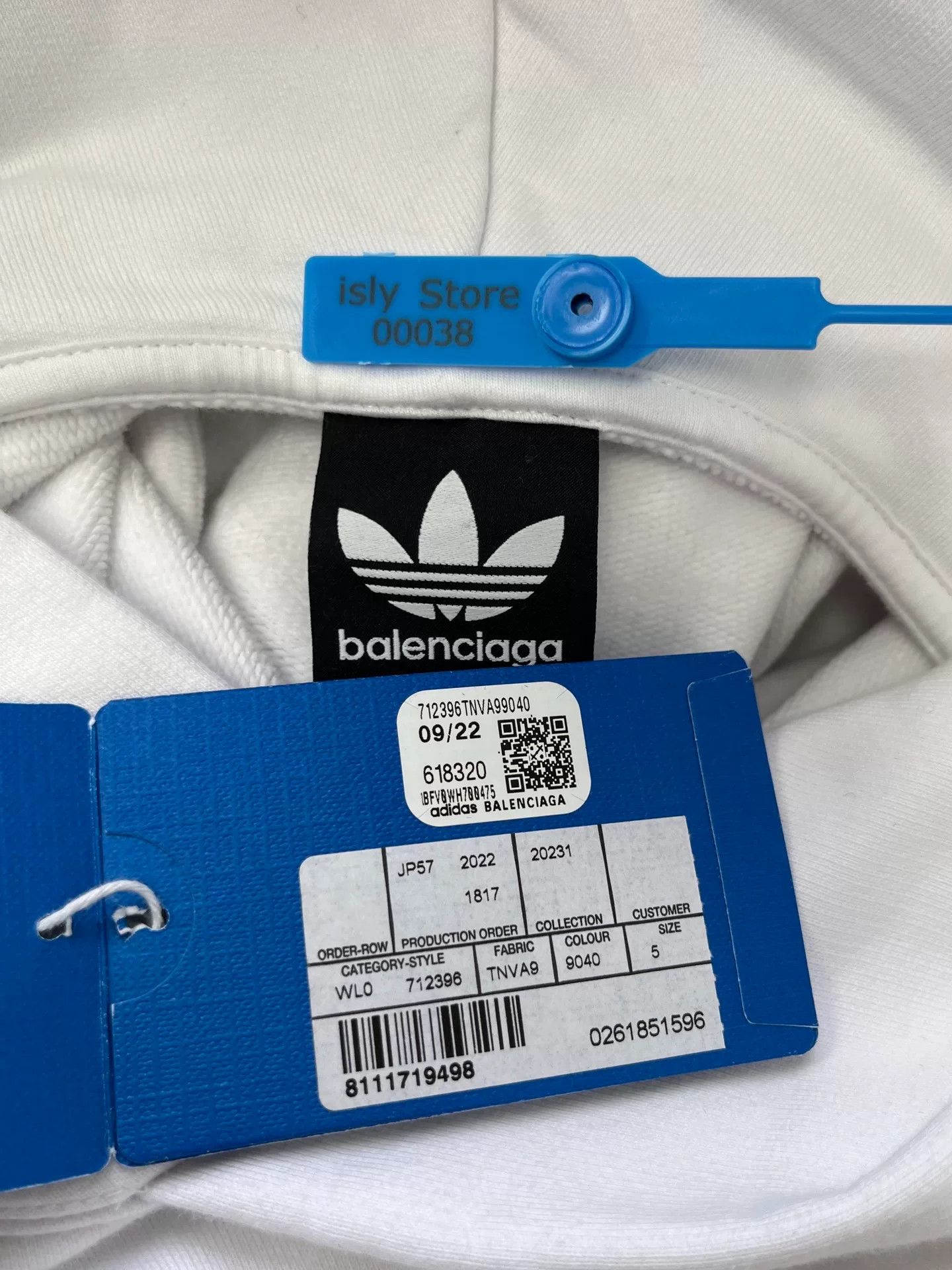 Balenciaga balenciaga x adidas logo print hoodie Size US L / EU 52-54 / 3 - 4 Thumbnail