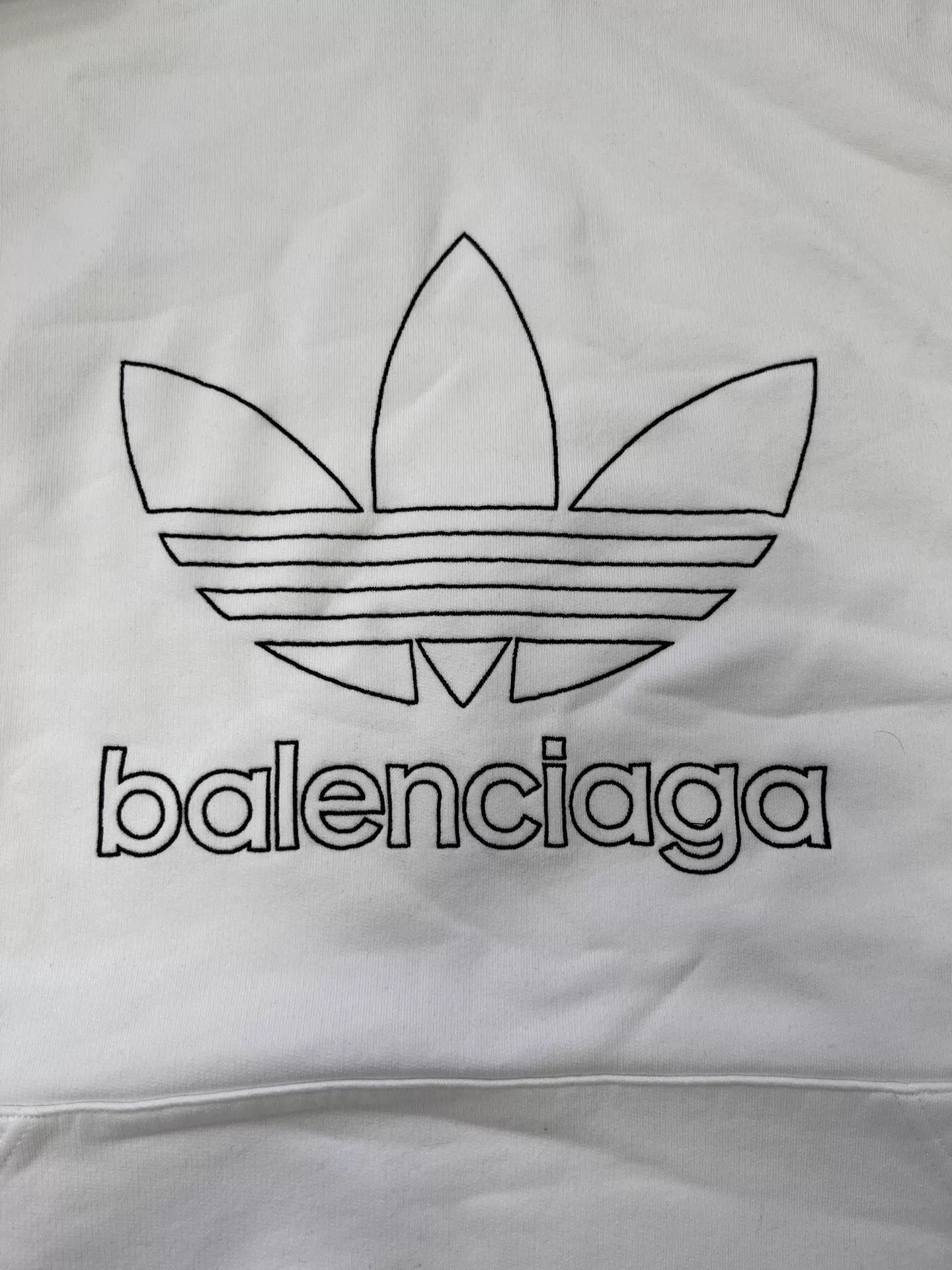 Balenciaga balenciaga x adidas logo print hoodie Size US L / EU 52-54 / 3 - 3 Thumbnail